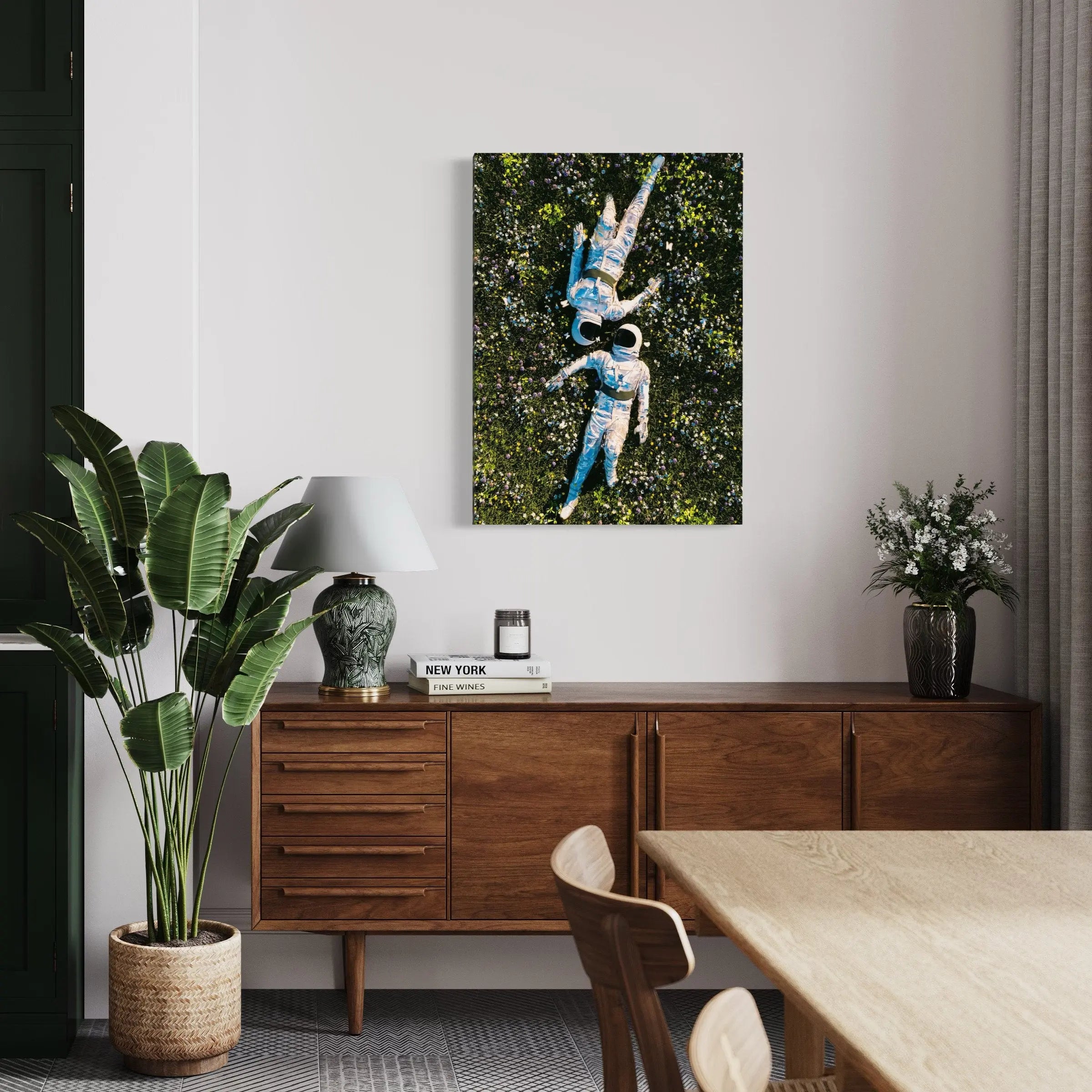 Astro 'Love in Flowers' Canvas Wall Art | Poster Print - Canvastoria