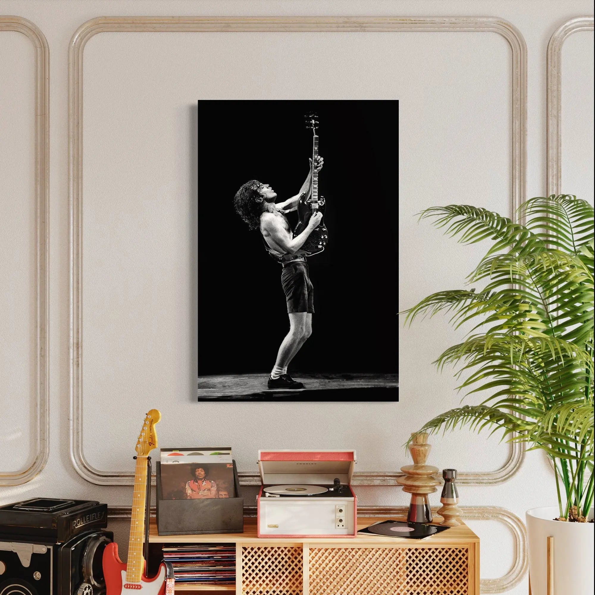 Angus Young, AC/DC Canvas Wall Art | Poster Print Canvastoria