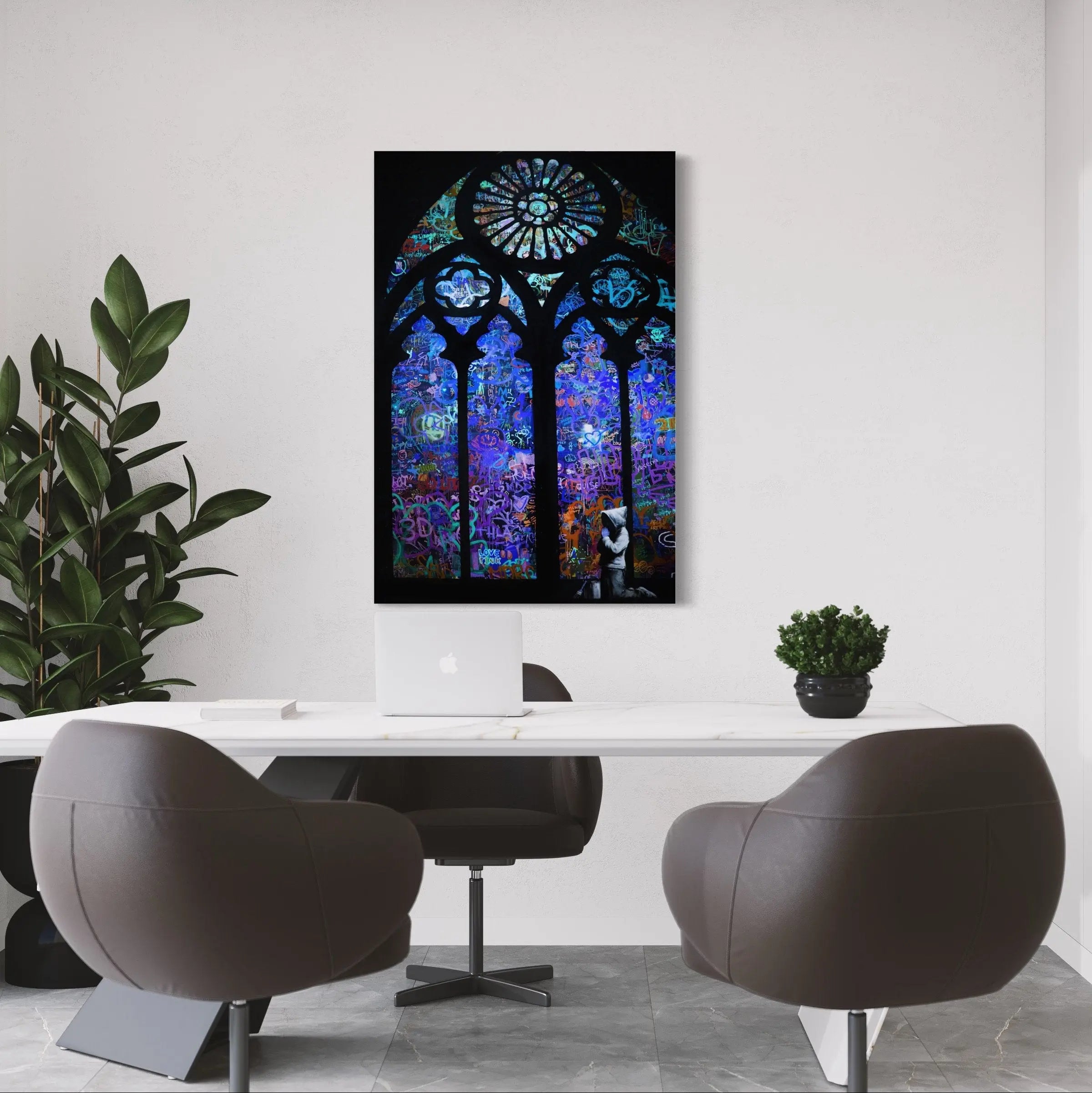 Urban Cathedral by Banksy Canvas Wall Art | Poster Print Canvastoria