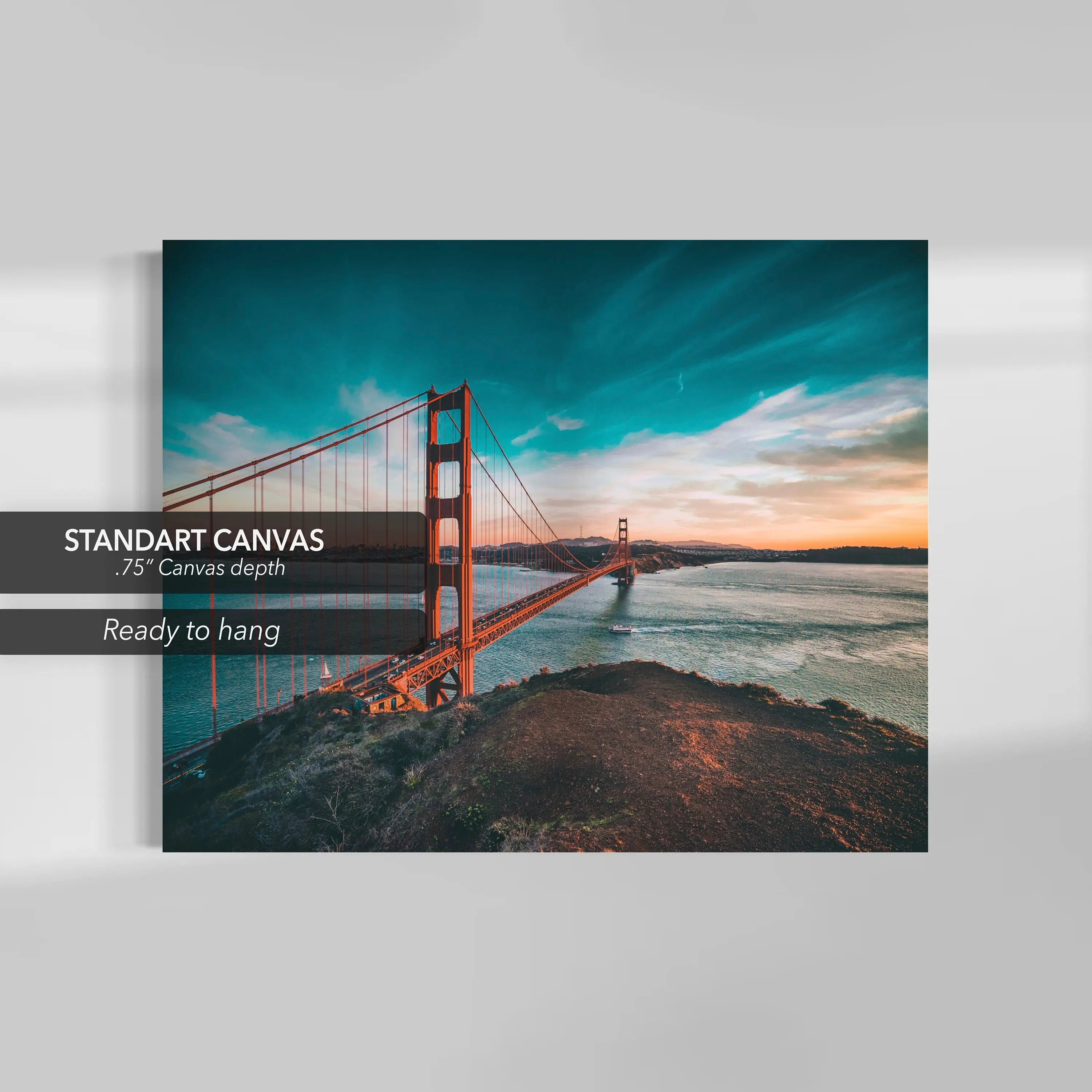 San Francisco Golden Gate Bridge Canvas Wall Art | Poster Print - Canvastoria