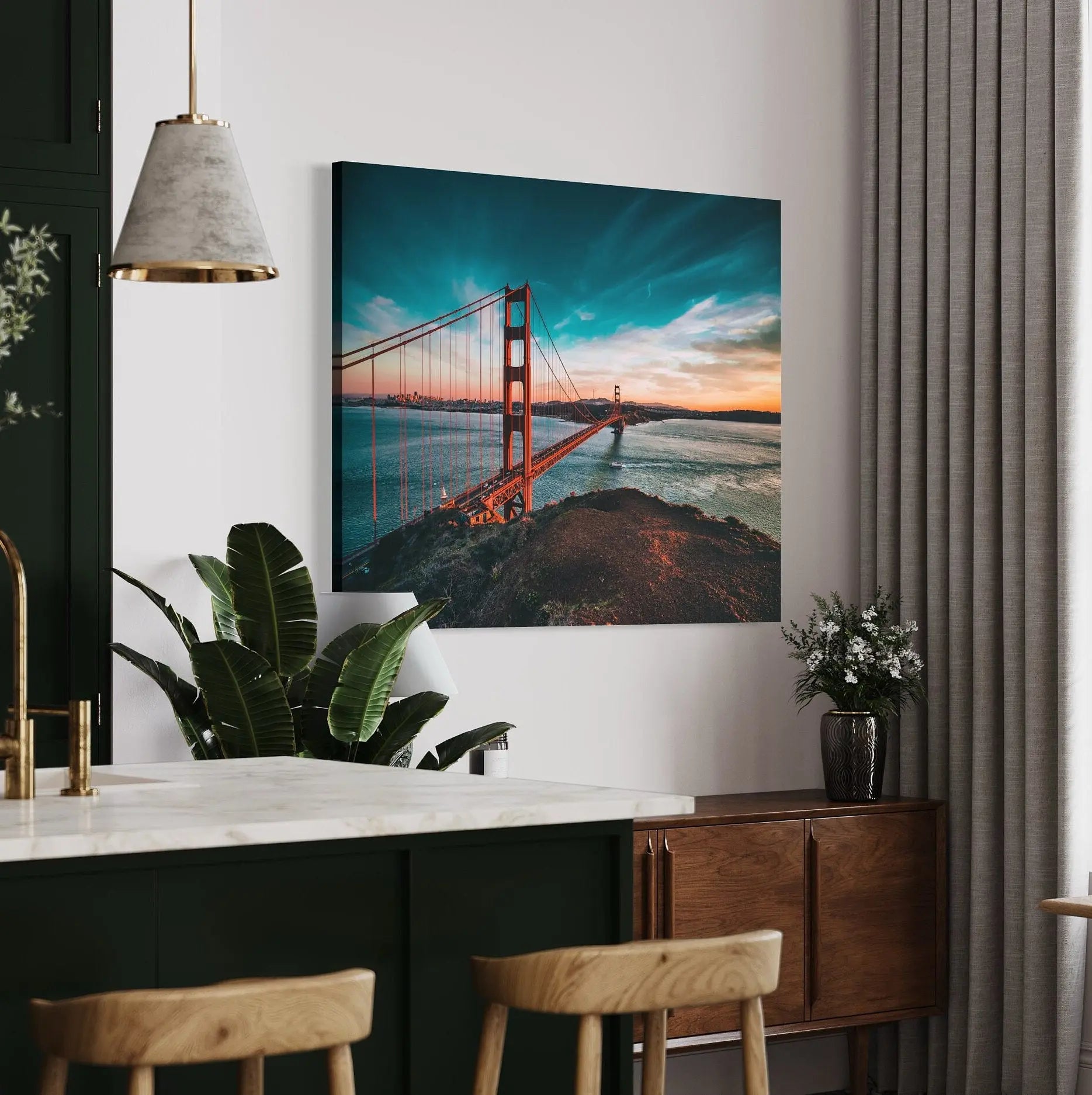 San Francisco Golden Gate Bridge Canvas Wall Art | Poster Print - Canvastoria