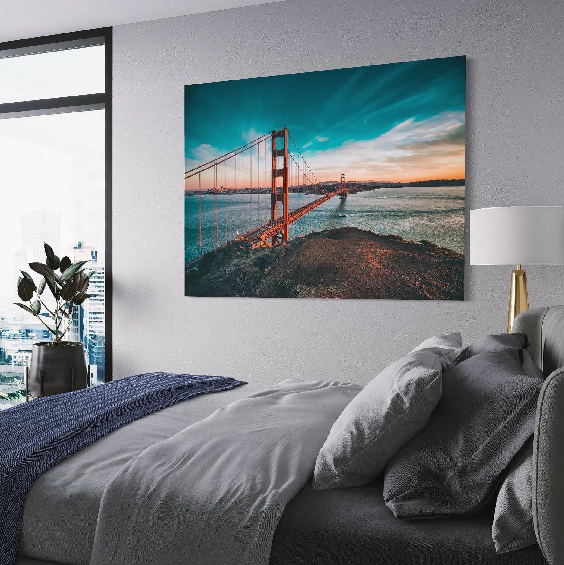 San Francisco Golden Gate Bridge Canvas Wall Art | Poster Print - Canvastoria