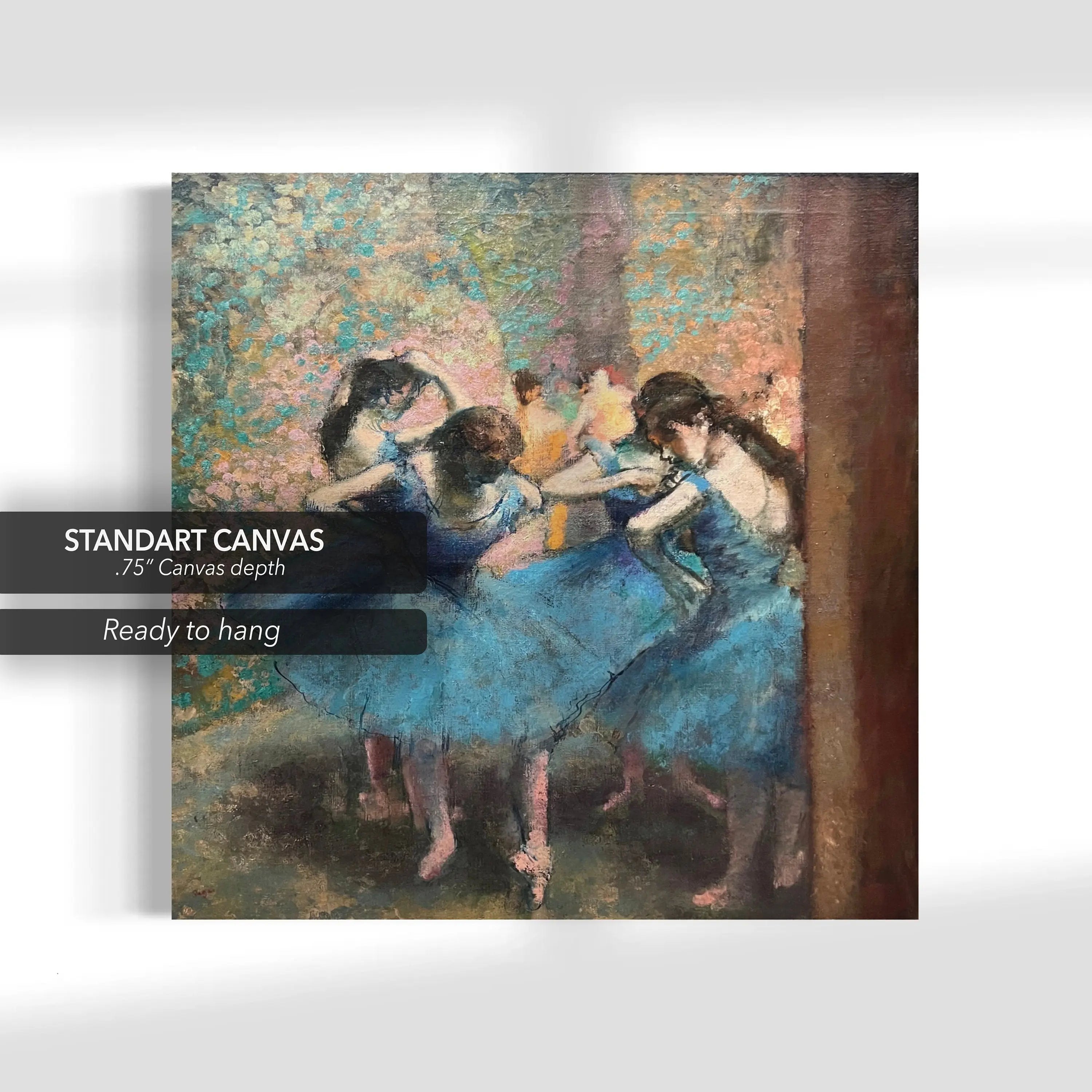 Edgar Degas ‘Dancers in Blue’ Canvas Wall Art | Poster Print Canvastoria