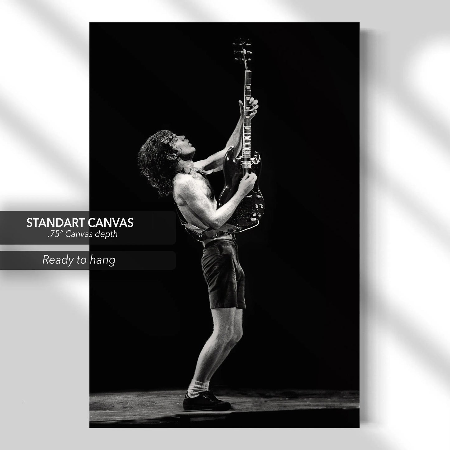Angus Young, AC/DC Canvas Wall Art | Poster Print Canvastoria