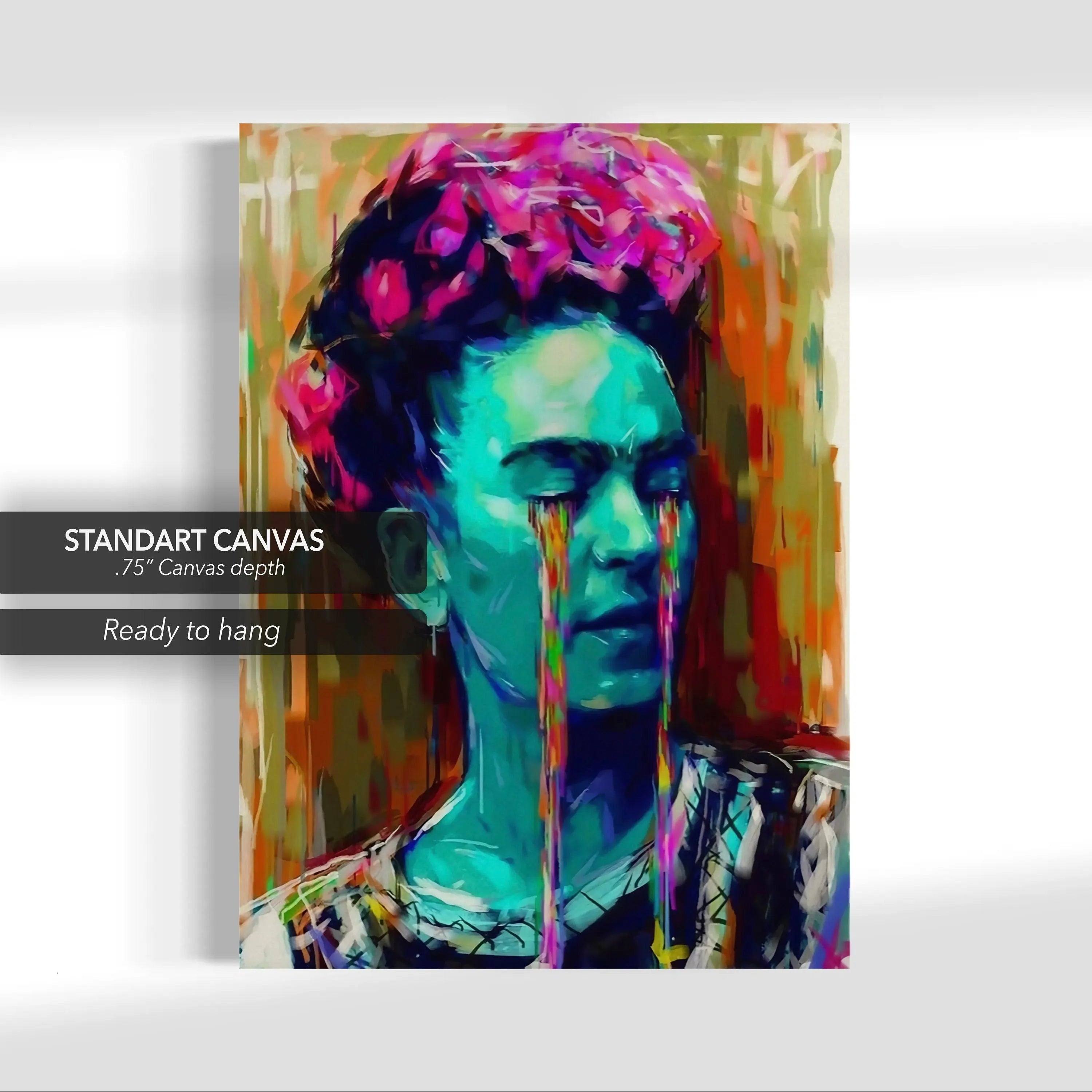 Frida Kahlo ’Abstract Bunch of Head' Canvas Wall Art | Poster Print - Canvastoria