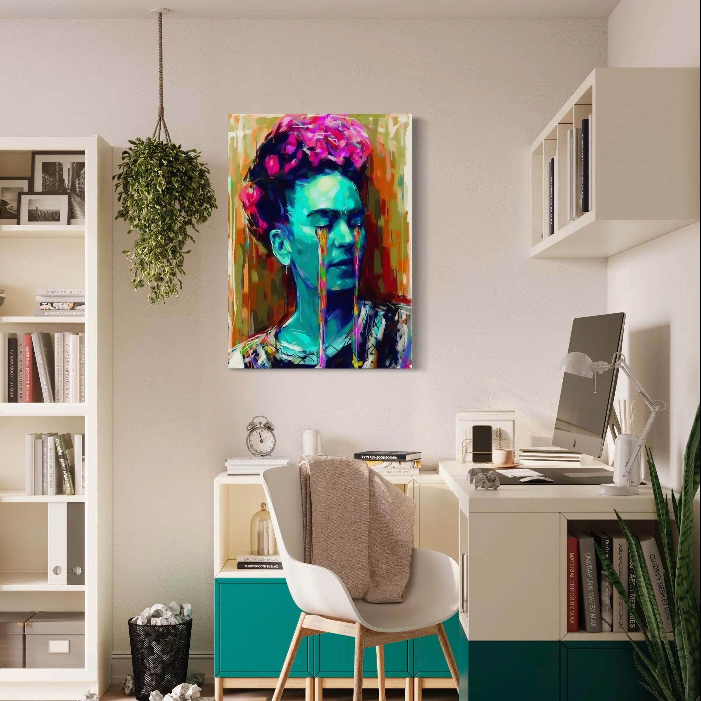 Frida Kahlo ’Abstract Bunch of Head' Canvas Wall Art | Poster Print - Canvastoria