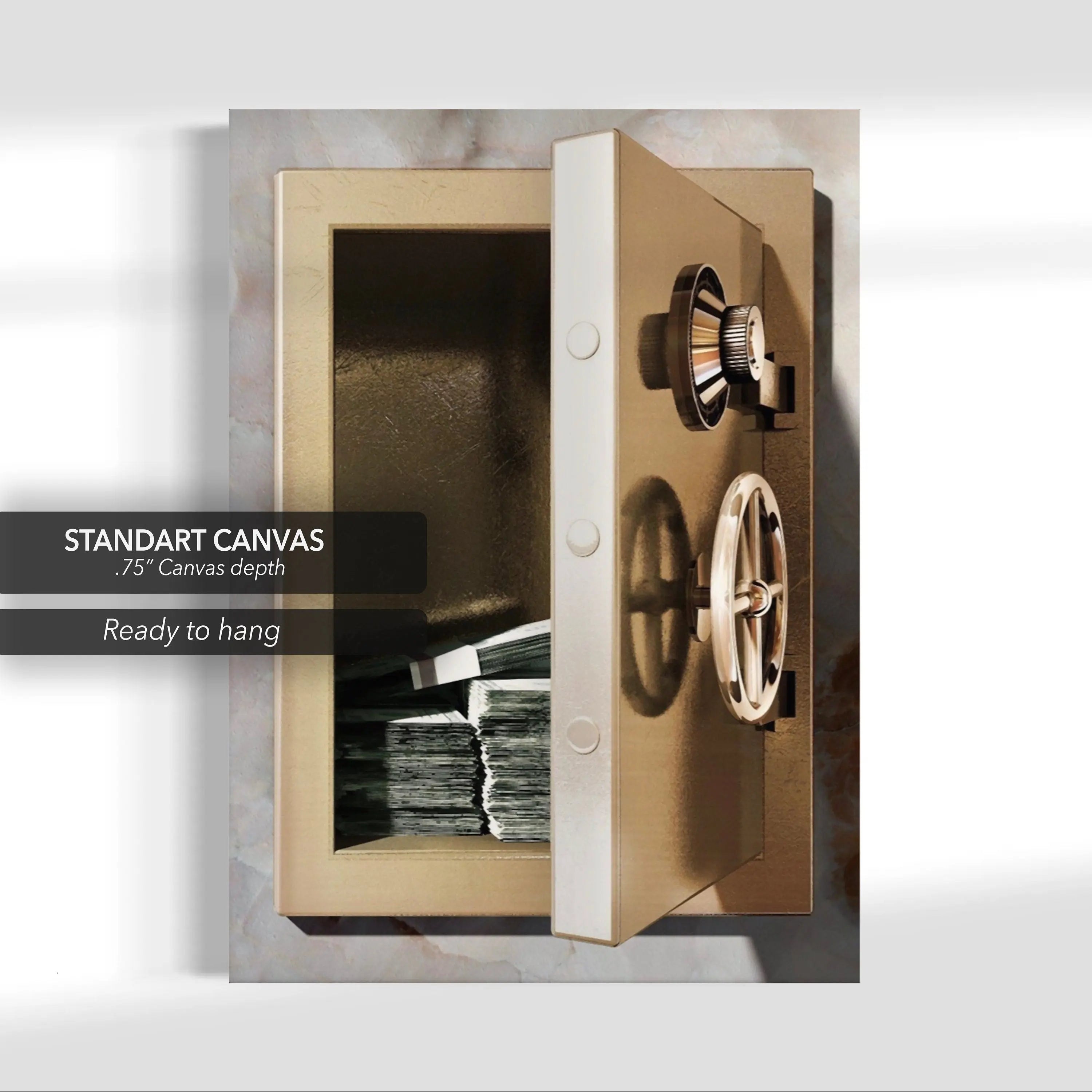 Safe Money Canvas Wall Art | Poster Print Canvastoria