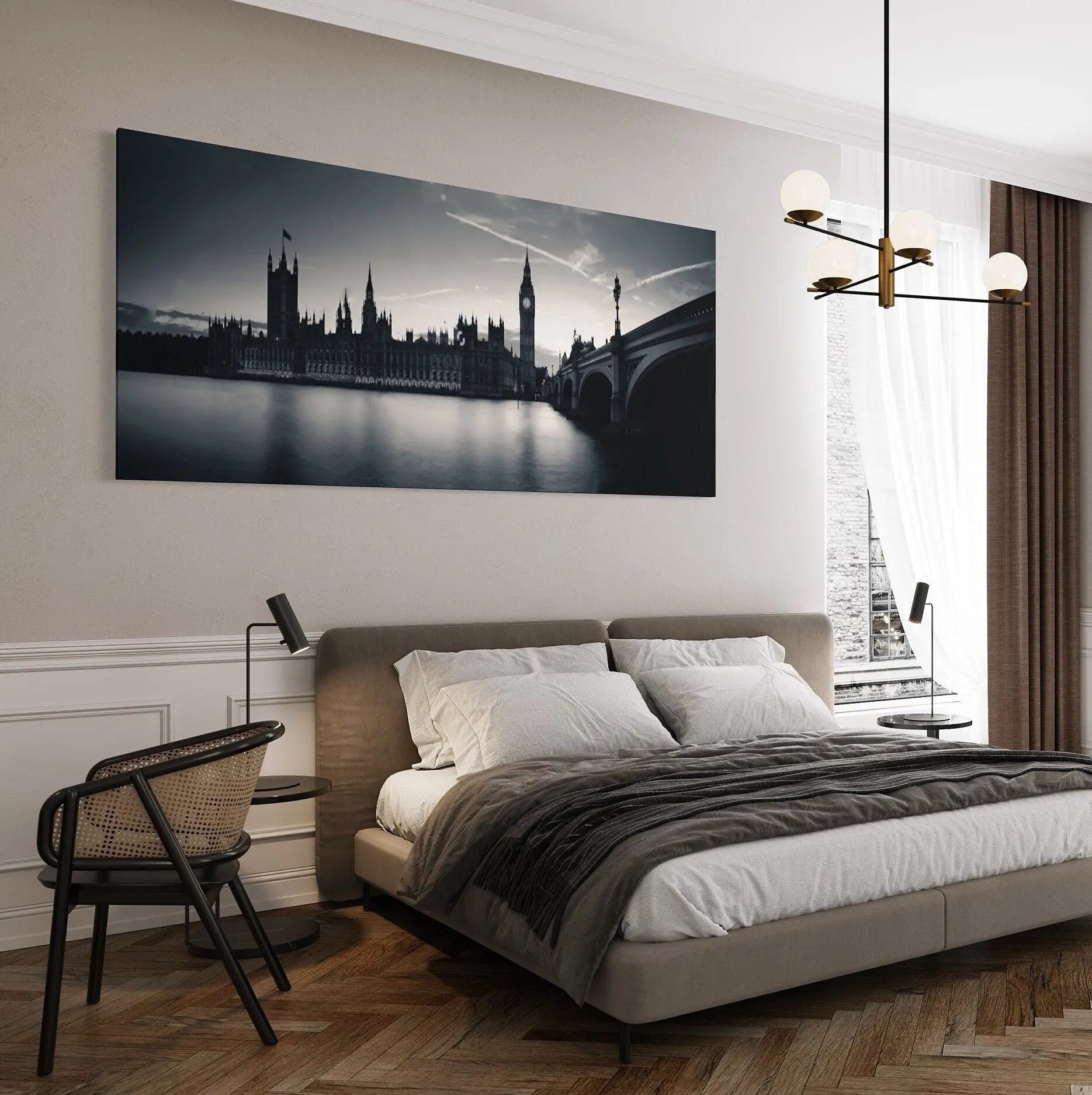 London City Panorama Skyline Canvas Wall Art | Poster Print Canvastoria