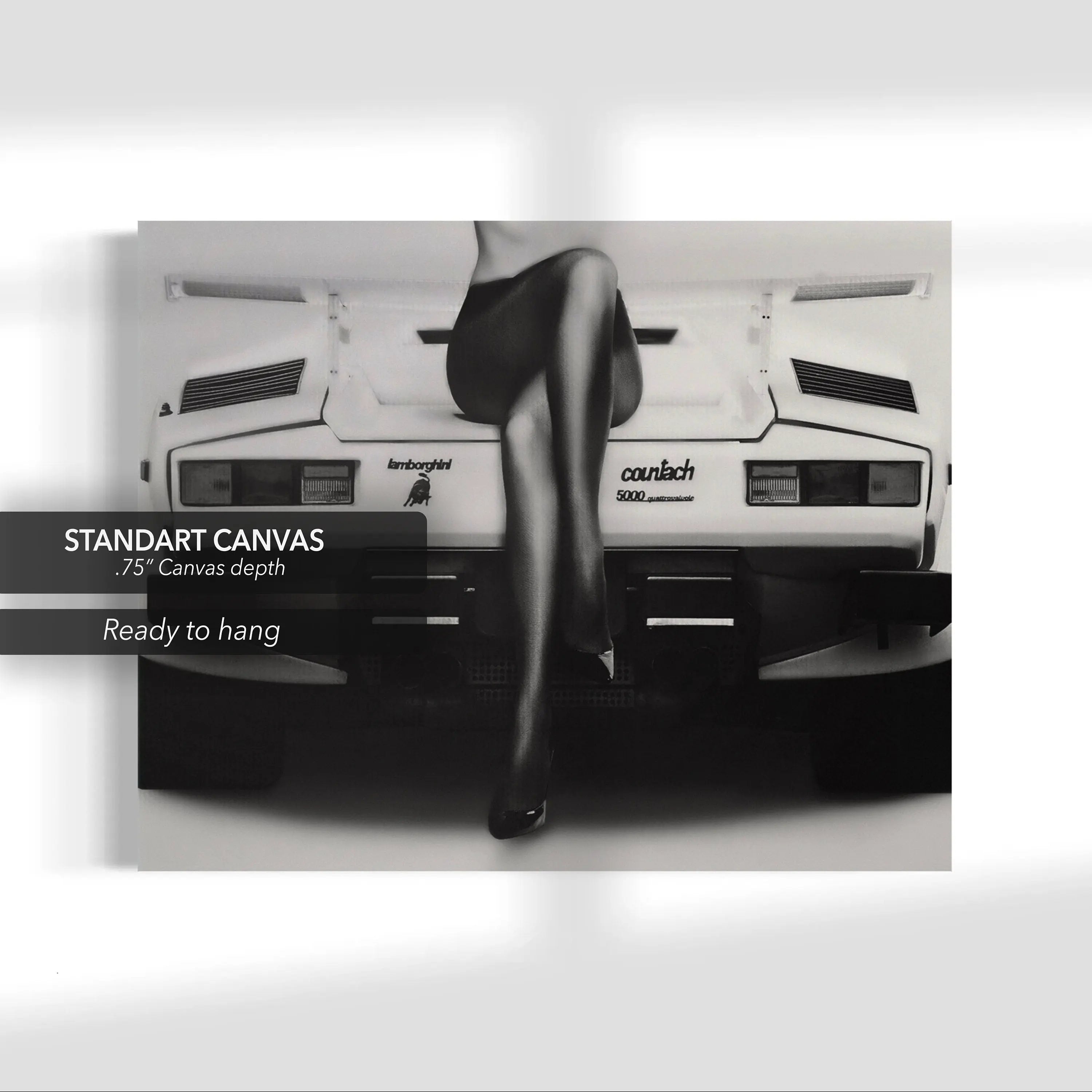 Lamborghini Girl Canvas Wall Art | Poster Print Canvastoria