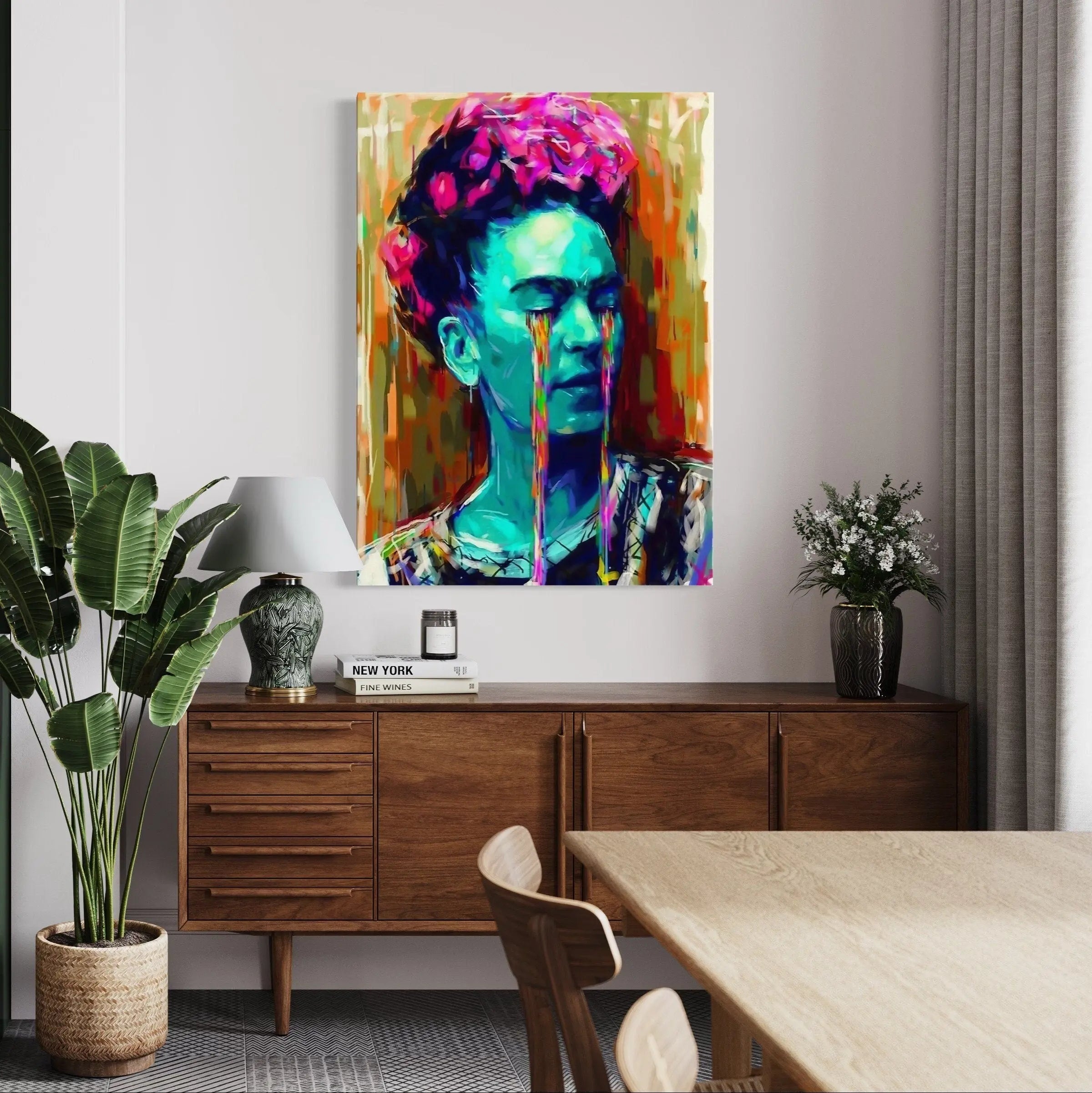 Frida Kahlo ’Abstract Bunch of Head' Canvas Wall Art | Poster Print - Canvastoria