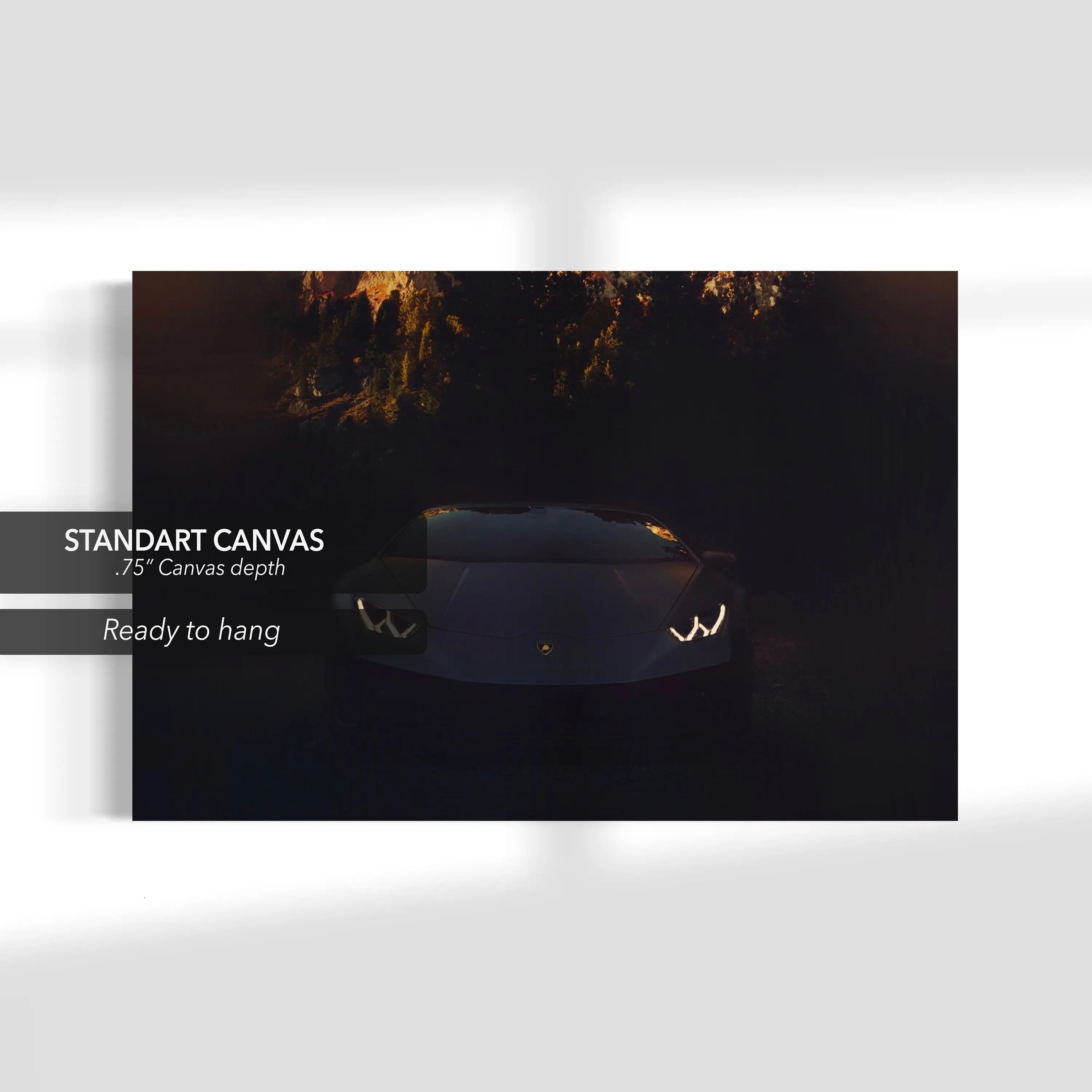 Angry Lambo Lux Canvas Wall Art | Poster Print - Canvastoria