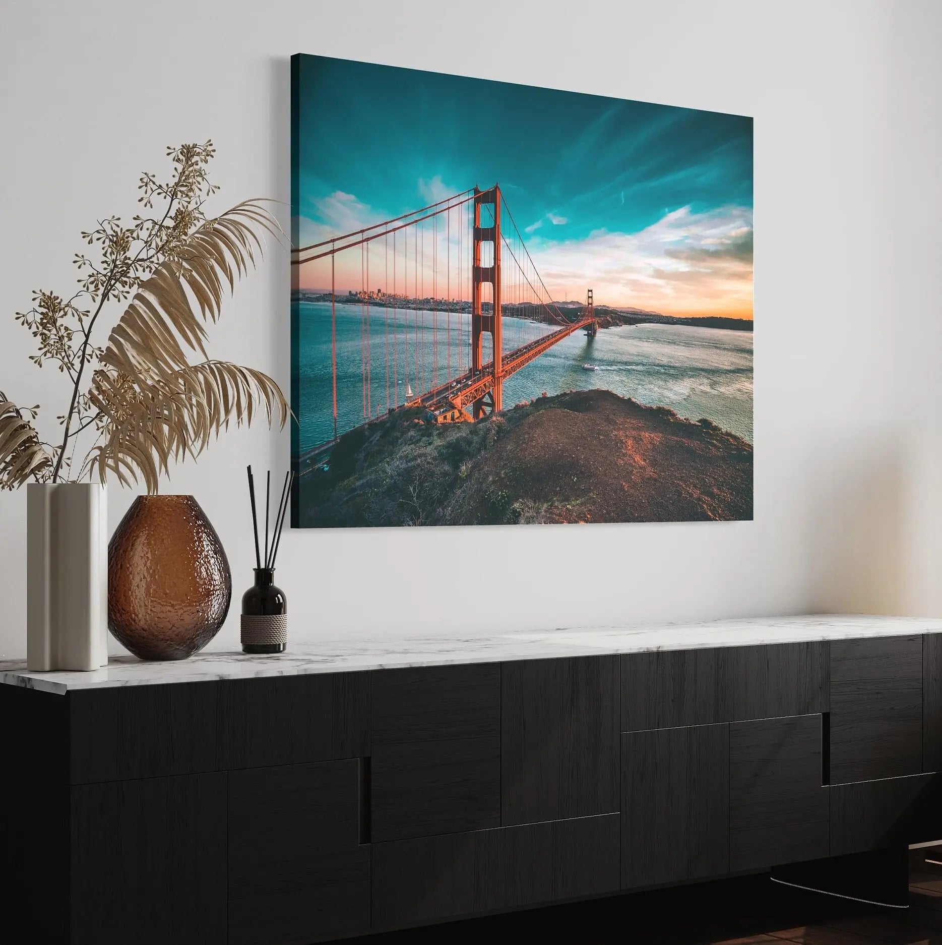 San Francisco Golden Gate Bridge Canvas Wall Art | Poster Print - Canvastoria
