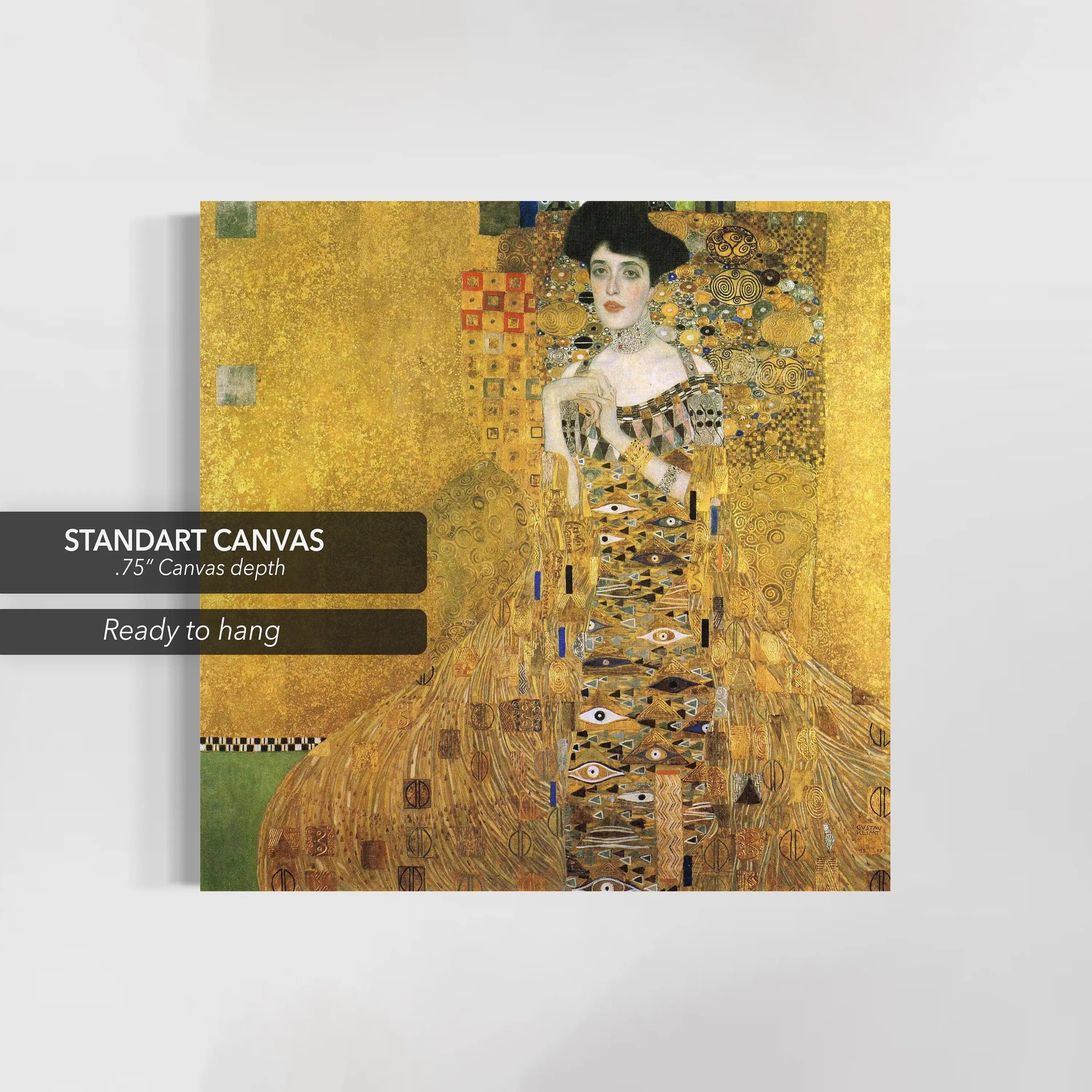 Gustav Klimt 'The Lady in Gold' Canvas Wall Art | Poster Print Canvastoria
