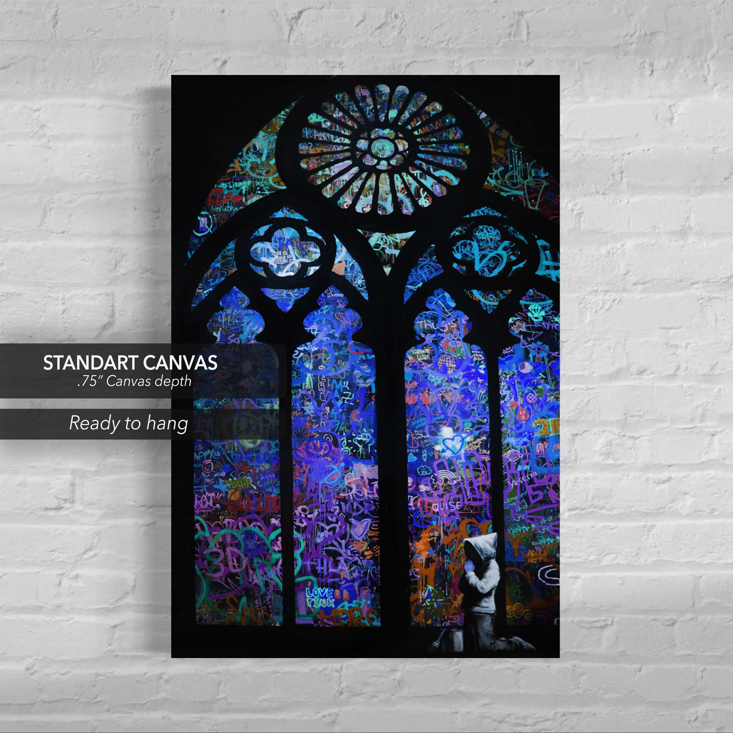 Urban Cathedral by Banksy Canvas Wall Art | Poster Print Canvastoria