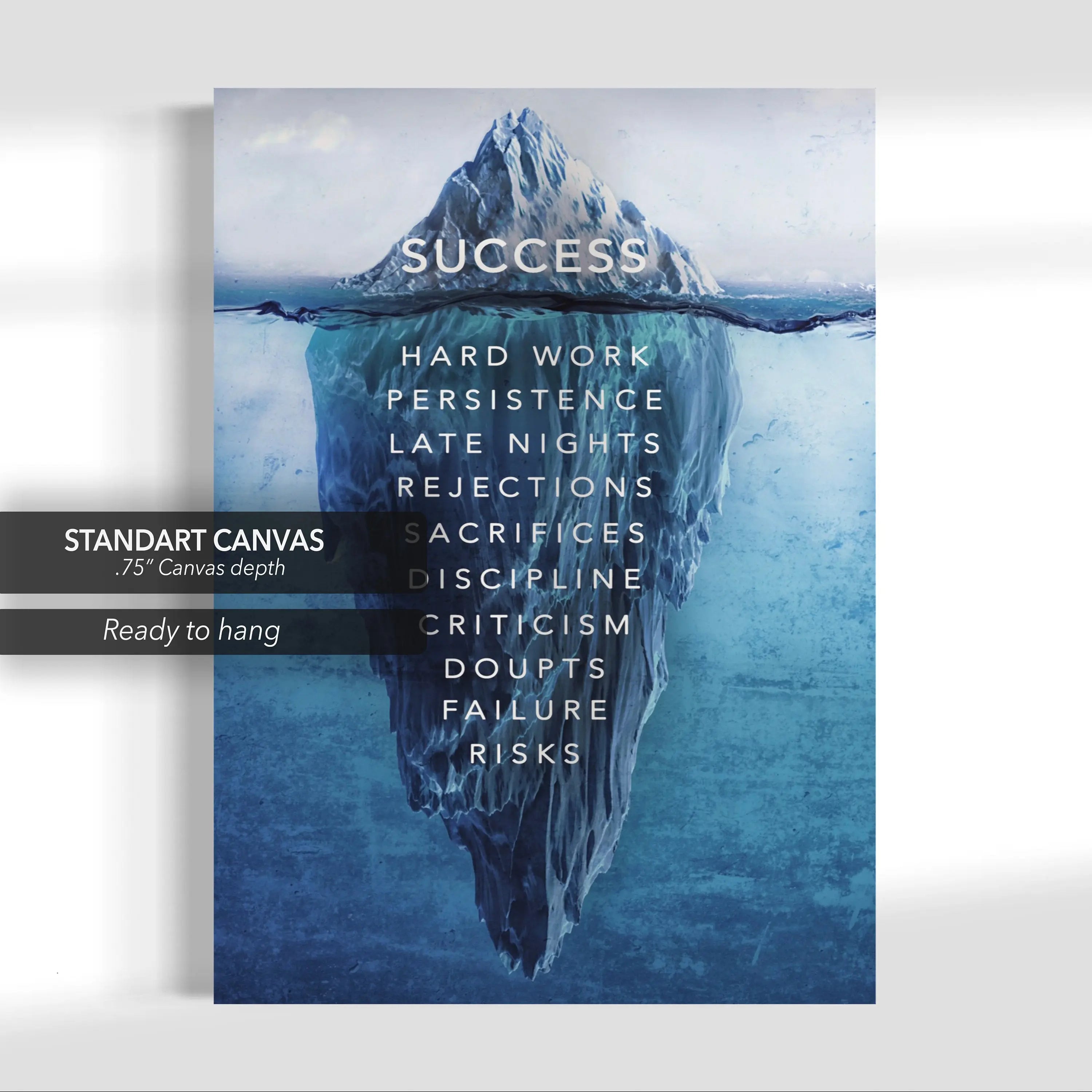 Success Iceberg Canvas Wall Art | Poster Print - Canvastoria