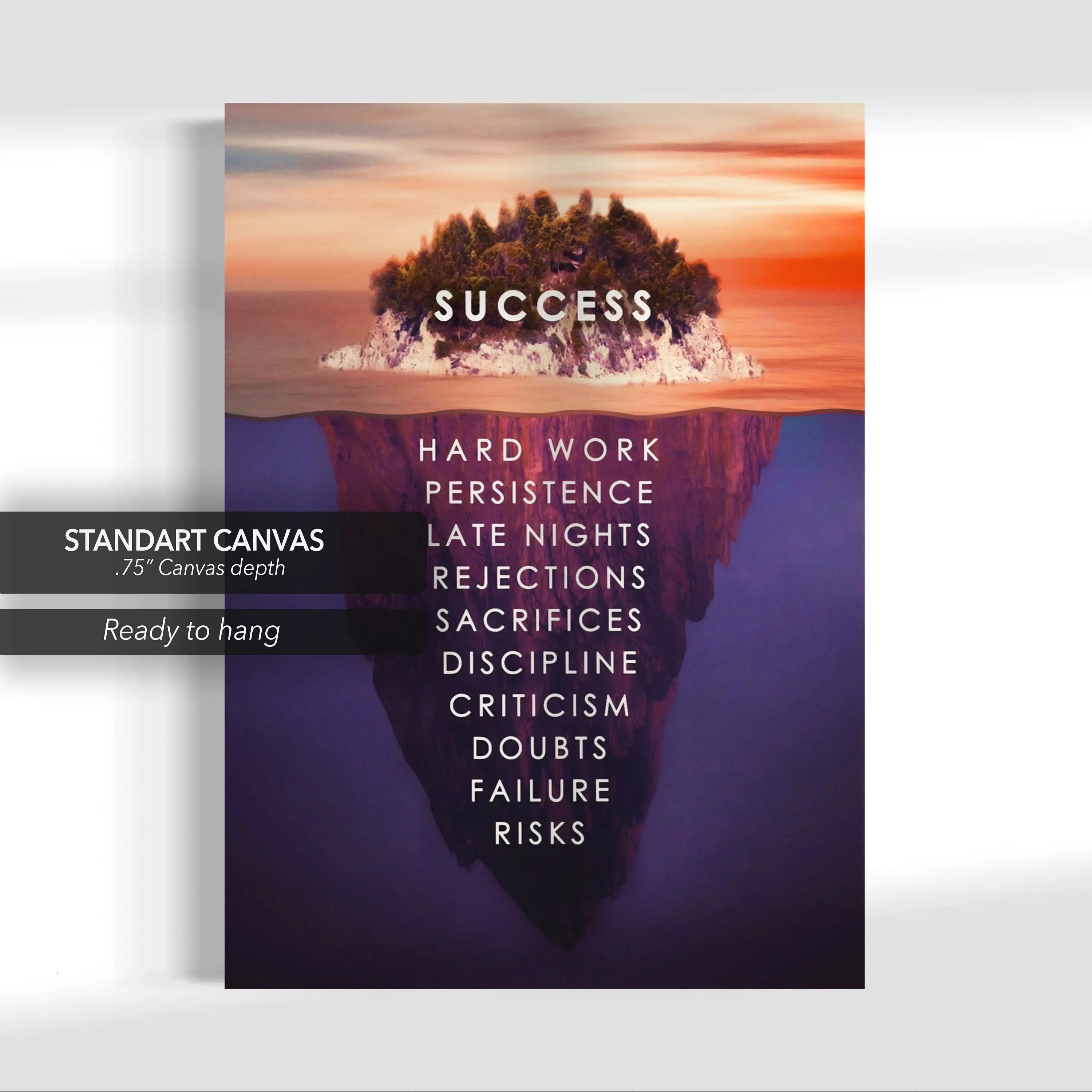 Success Island Canvas Wall Art | Poster Print Canvastoria