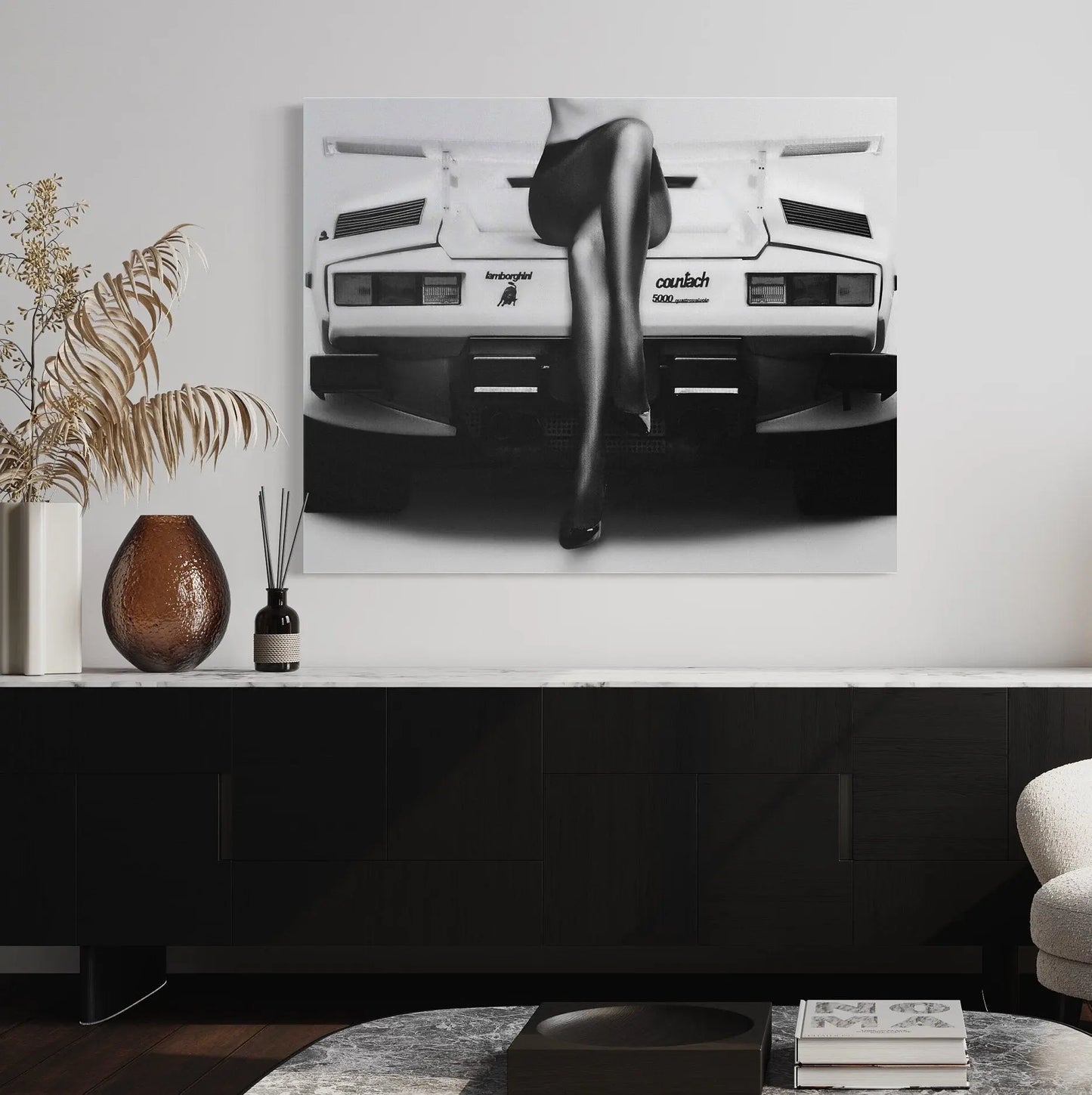 Lamborghini Girl Canvas Wall Art | Poster Print Canvastoria