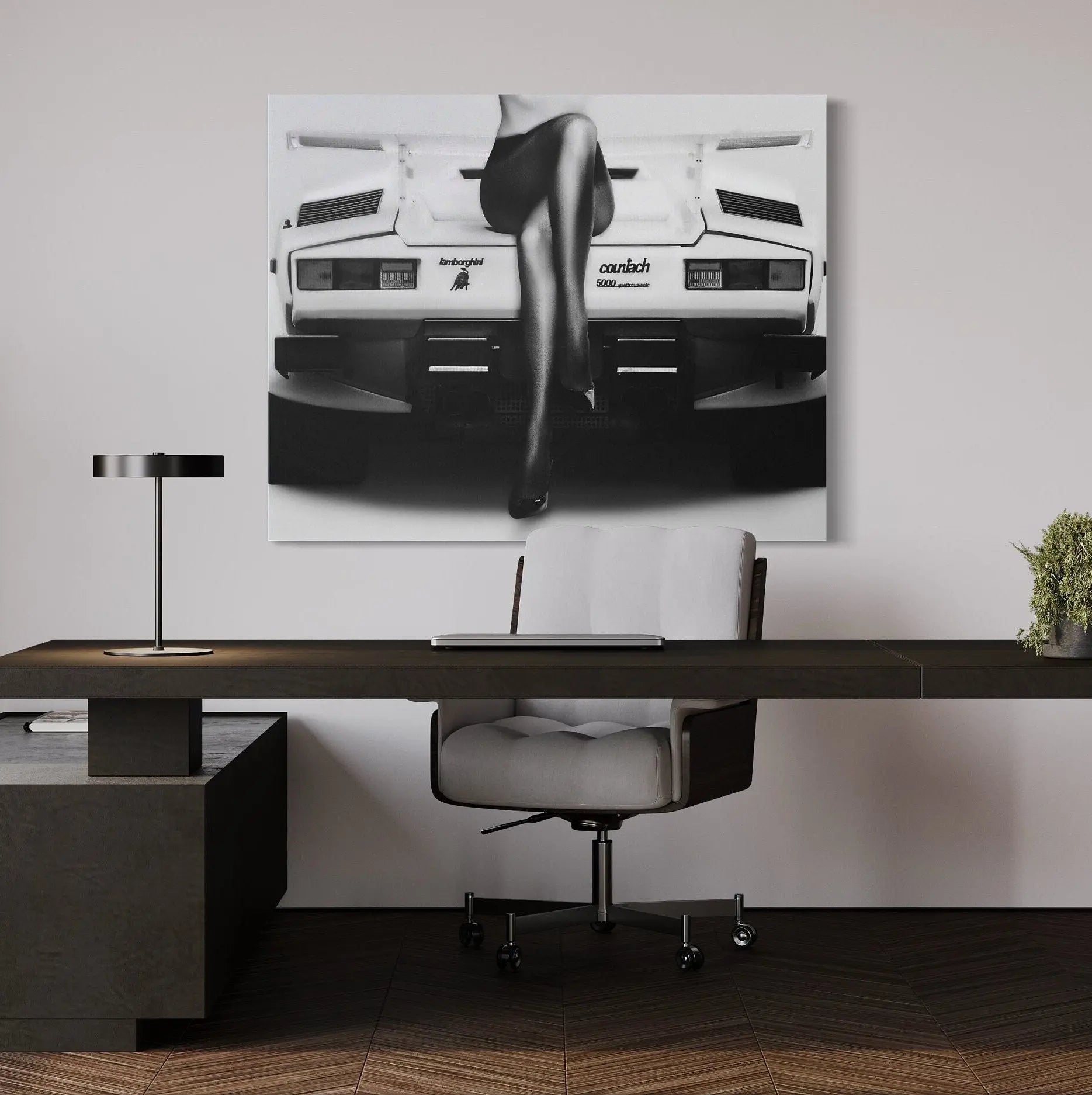 Lamborghini Girl Canvas Wall Art | Poster Print Canvastoria