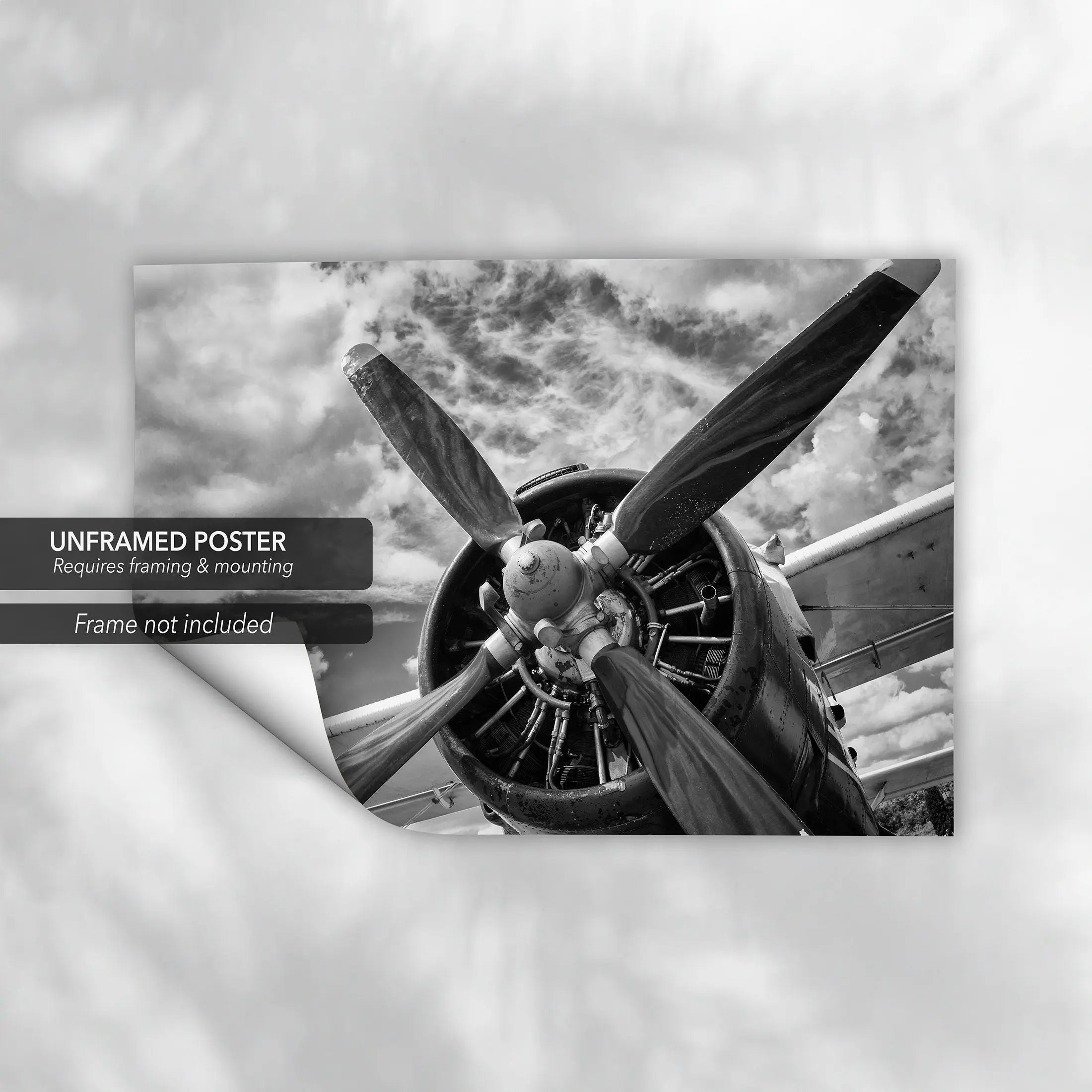 Avia Propeller Art Photo Canvas Wall Art | Poster Print Canvastoria