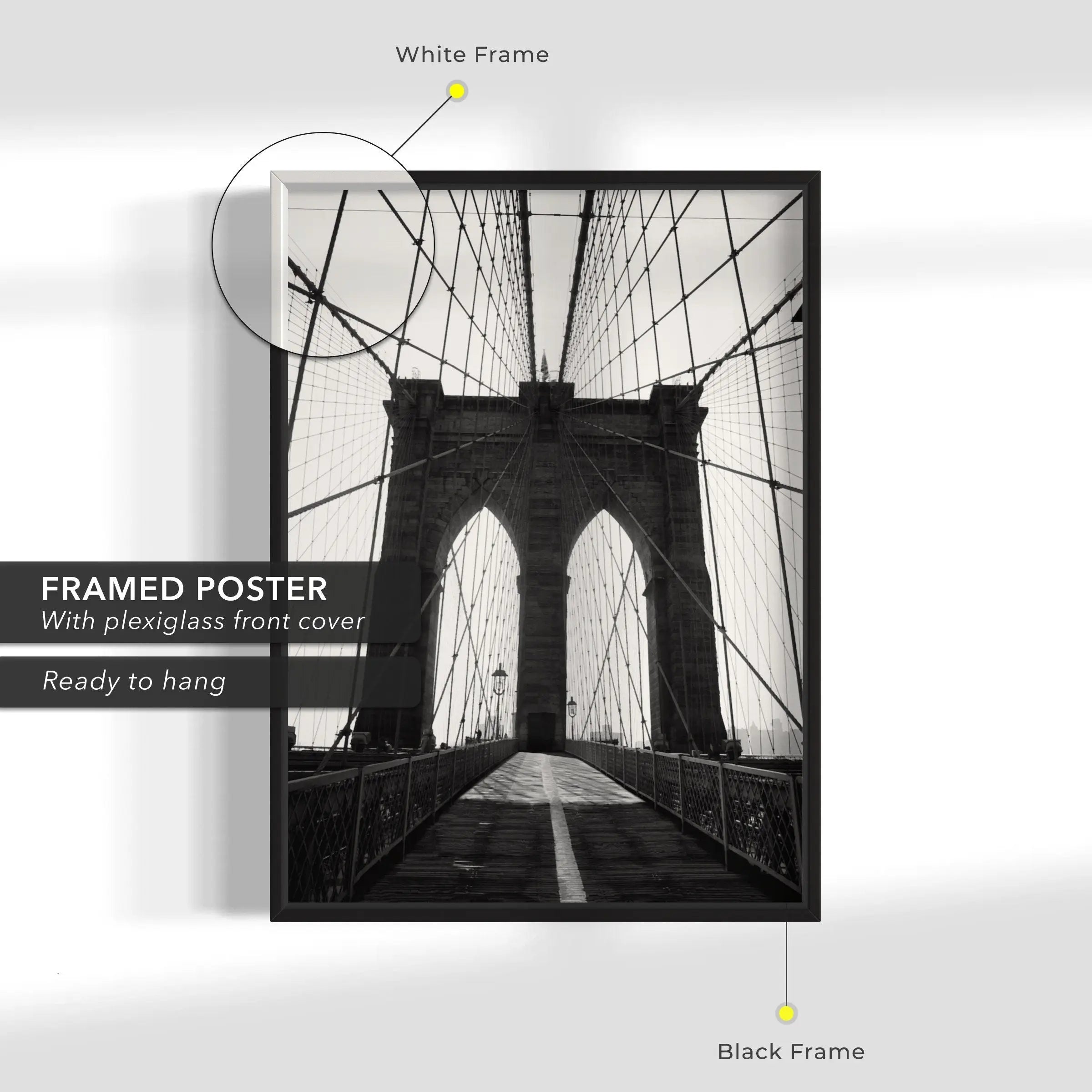 Brooklyn Bridge - New York City Canvas Wall Art | Poster Print Canvastoria