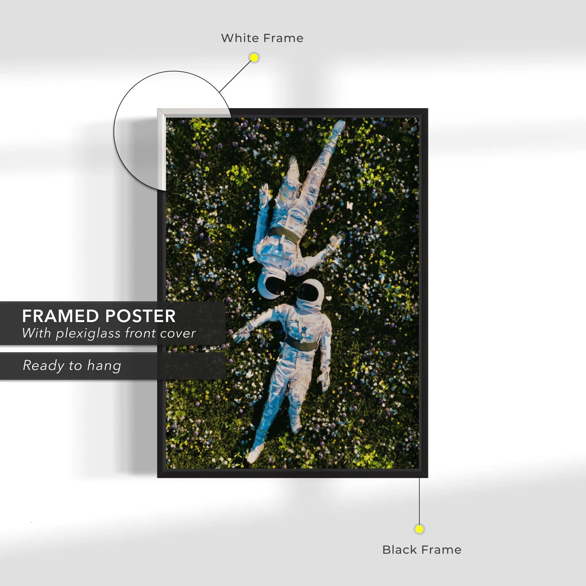 Astro 'Love in Flowers' Canvas Wall Art | Poster Print - Canvastoria