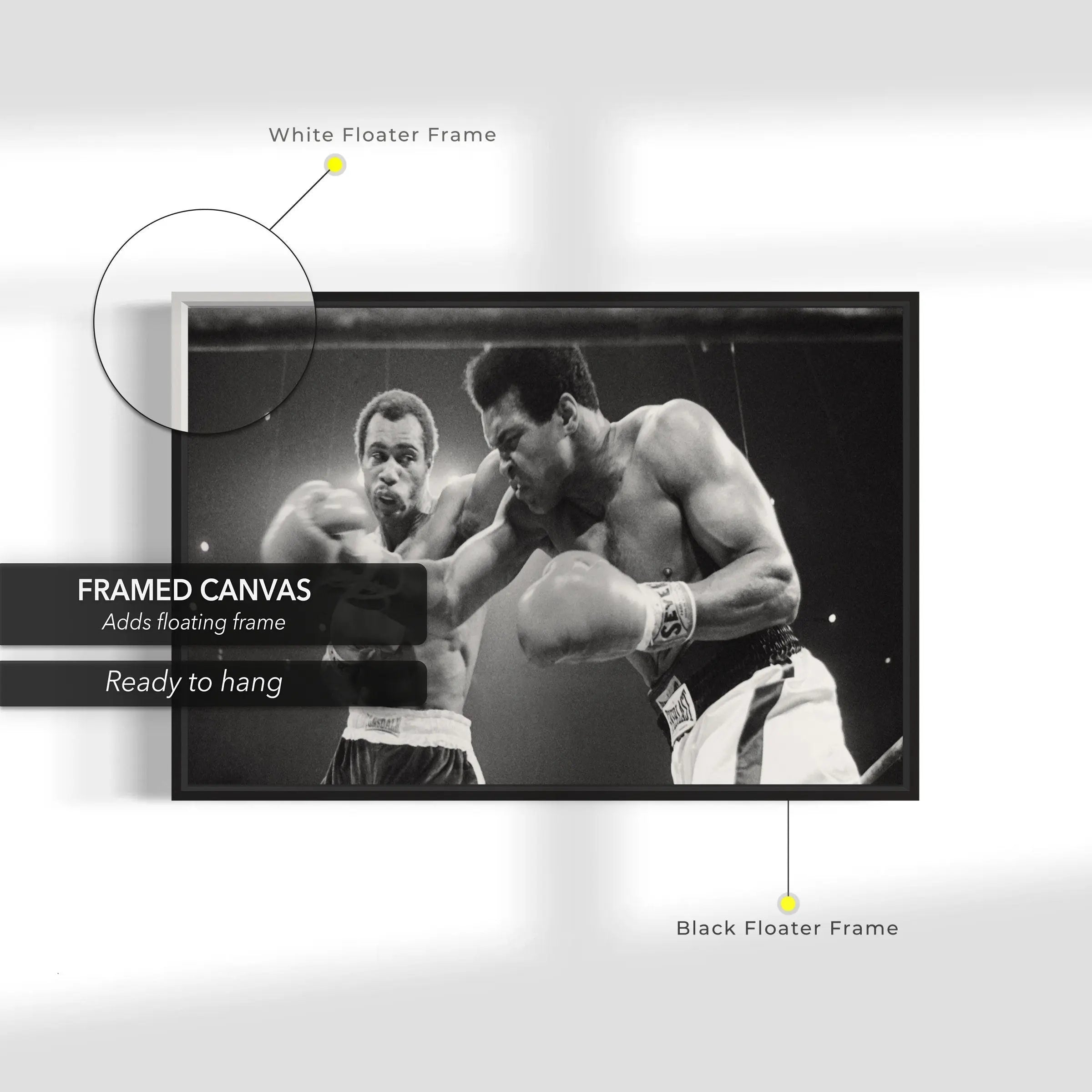 Muhammad Ali 'Knockout' Canvas Wall Art | Poster Print - Canvastoria