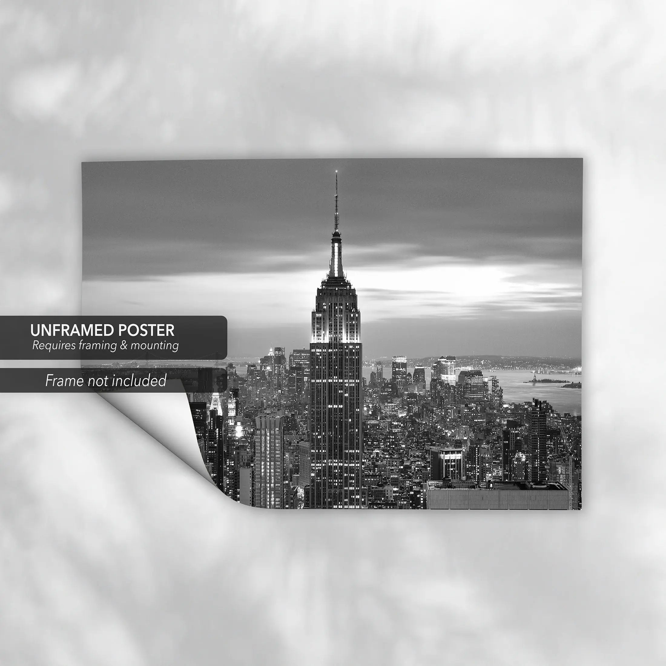 Empire State Building NYC Canvas Wall Art | Poster Print Canvastoria