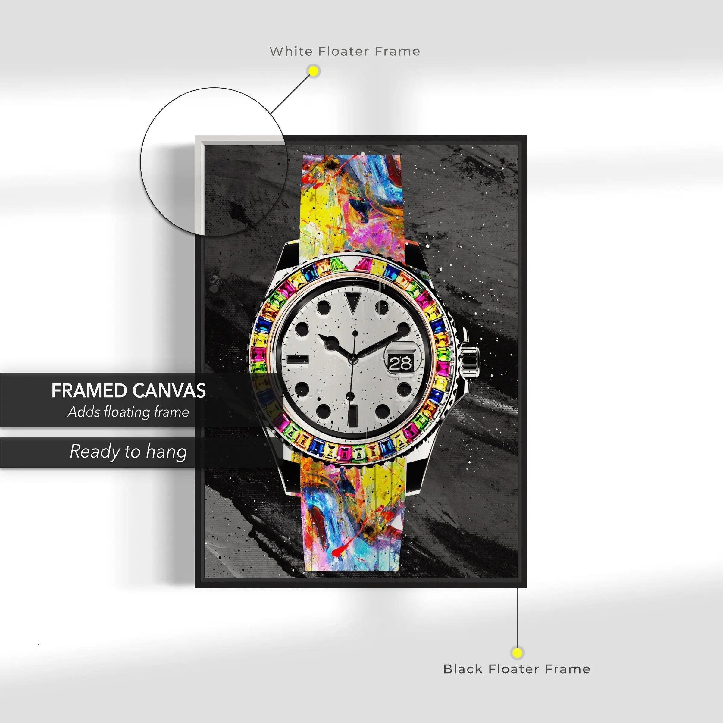 Rolex Time Piece Canvas Wall Art | Poster Print - Canvastoria