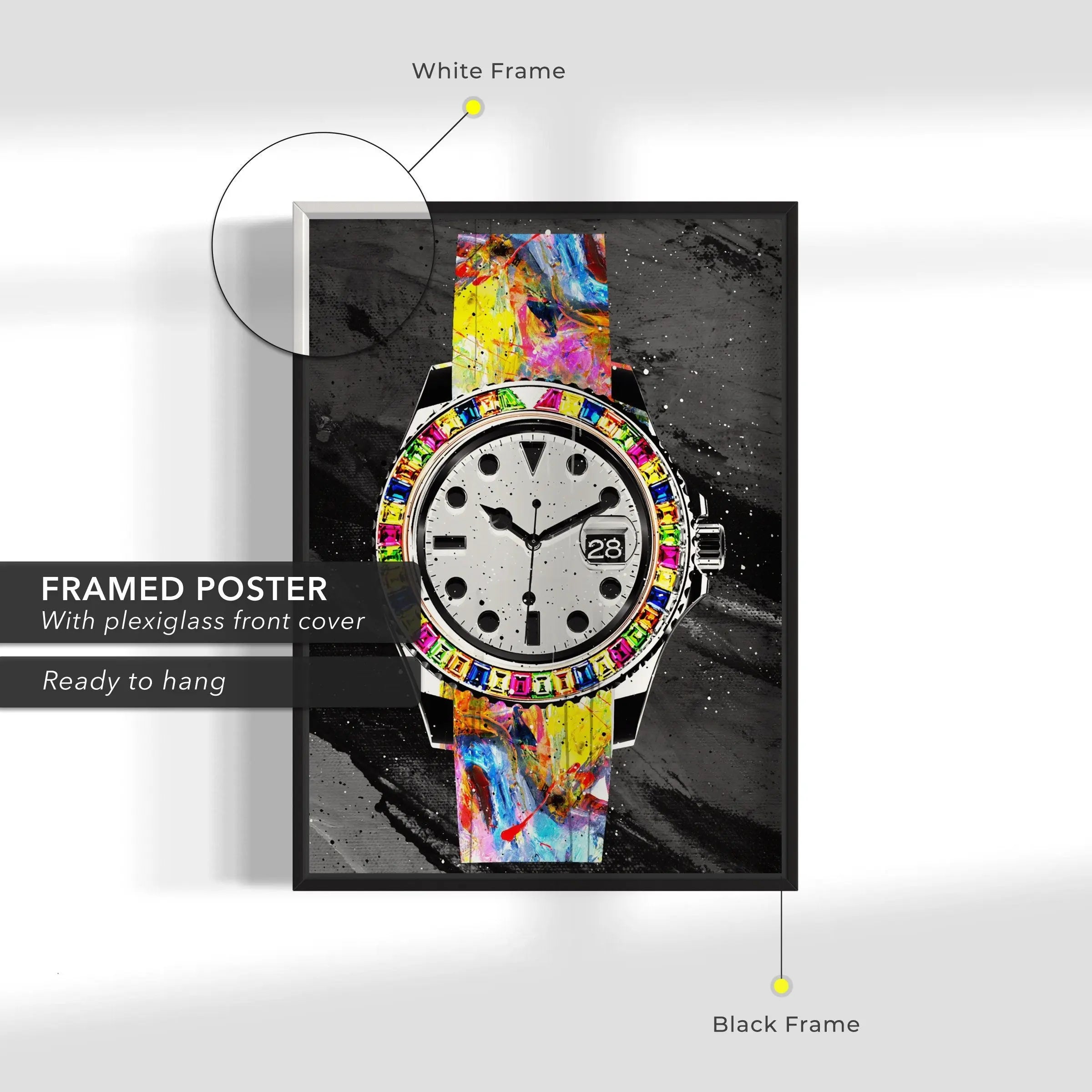 Rolex Time Piece Canvas Wall Art | Poster Print - Canvastoria