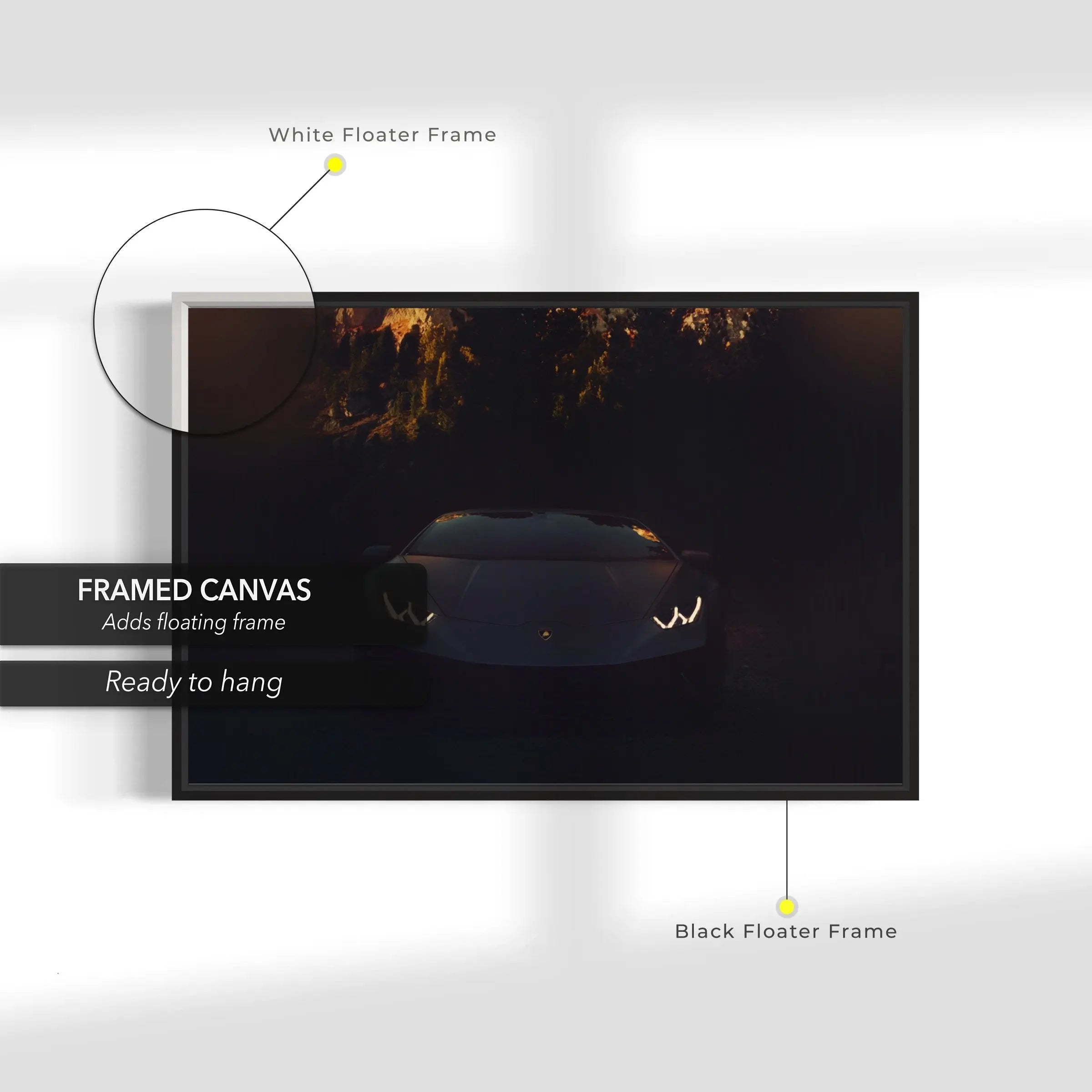 Angry Lambo Lux Canvas Wall Art | Poster Print - Canvastoria
