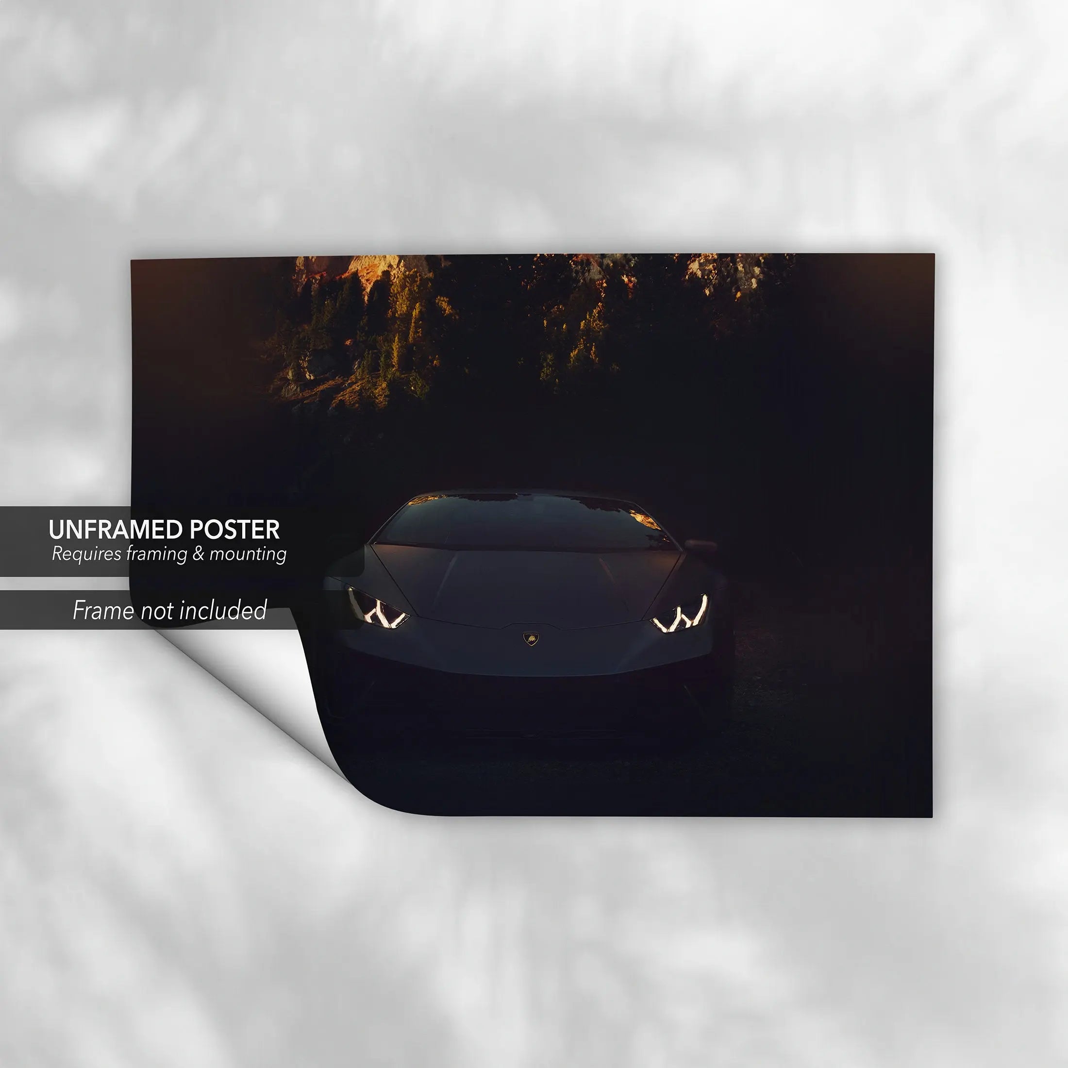 Angry Lambo Lux Canvas Wall Art | Poster Print - Canvastoria
