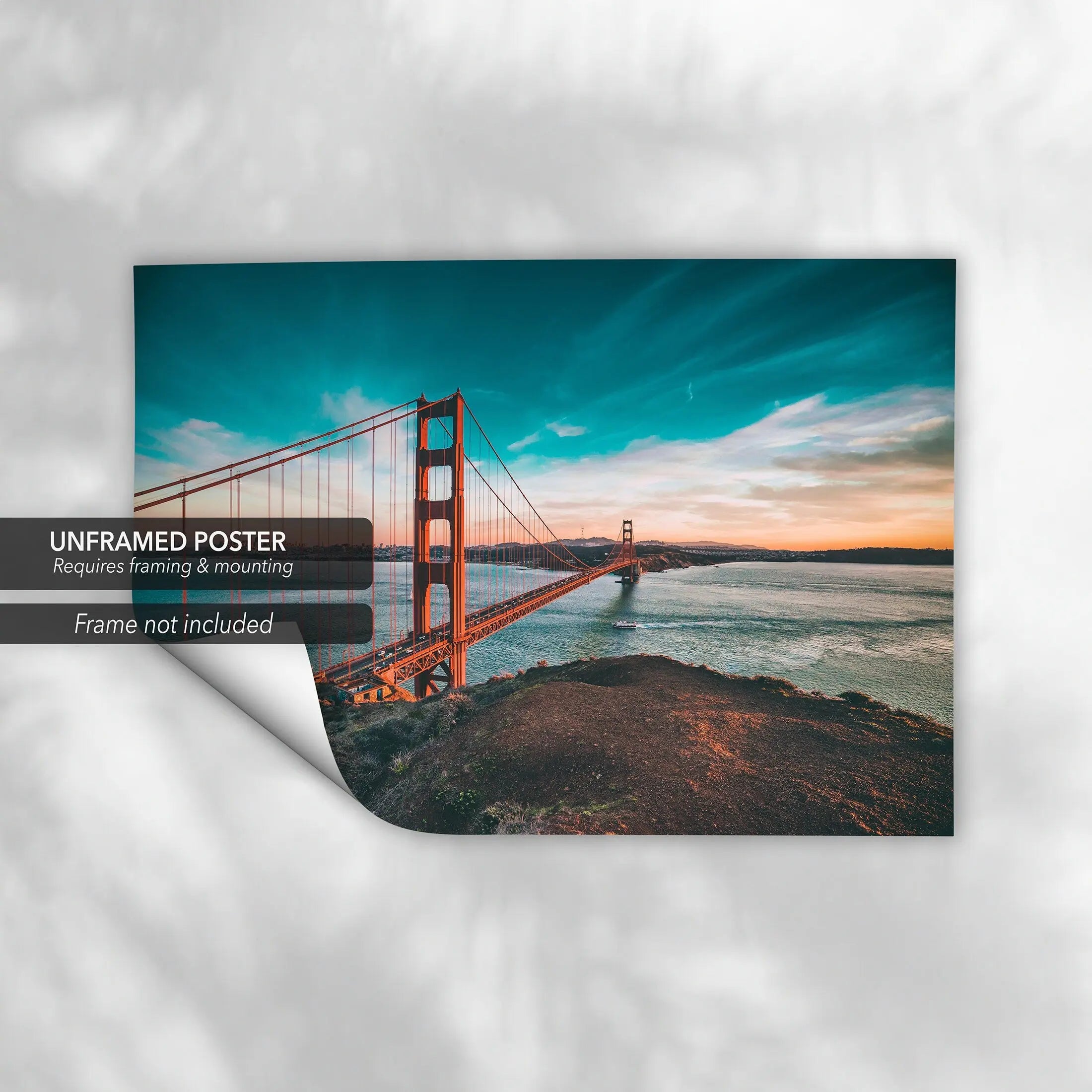 San Francisco Golden Gate Bridge Canvas Wall Art | Poster Print - Canvastoria