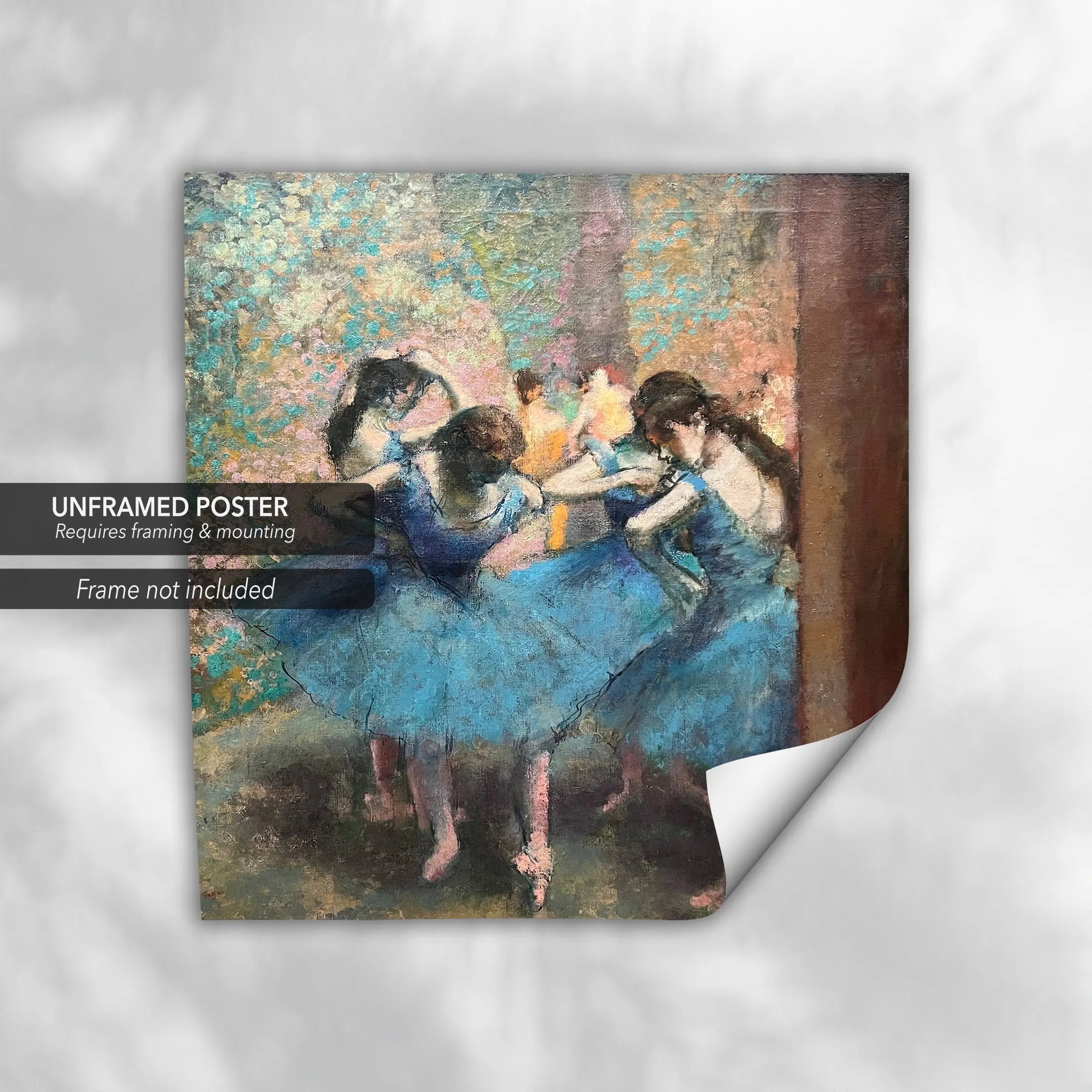 Edgar Degas ‘Dancers in Blue’ Canvas Wall Art | Poster Print Canvastoria