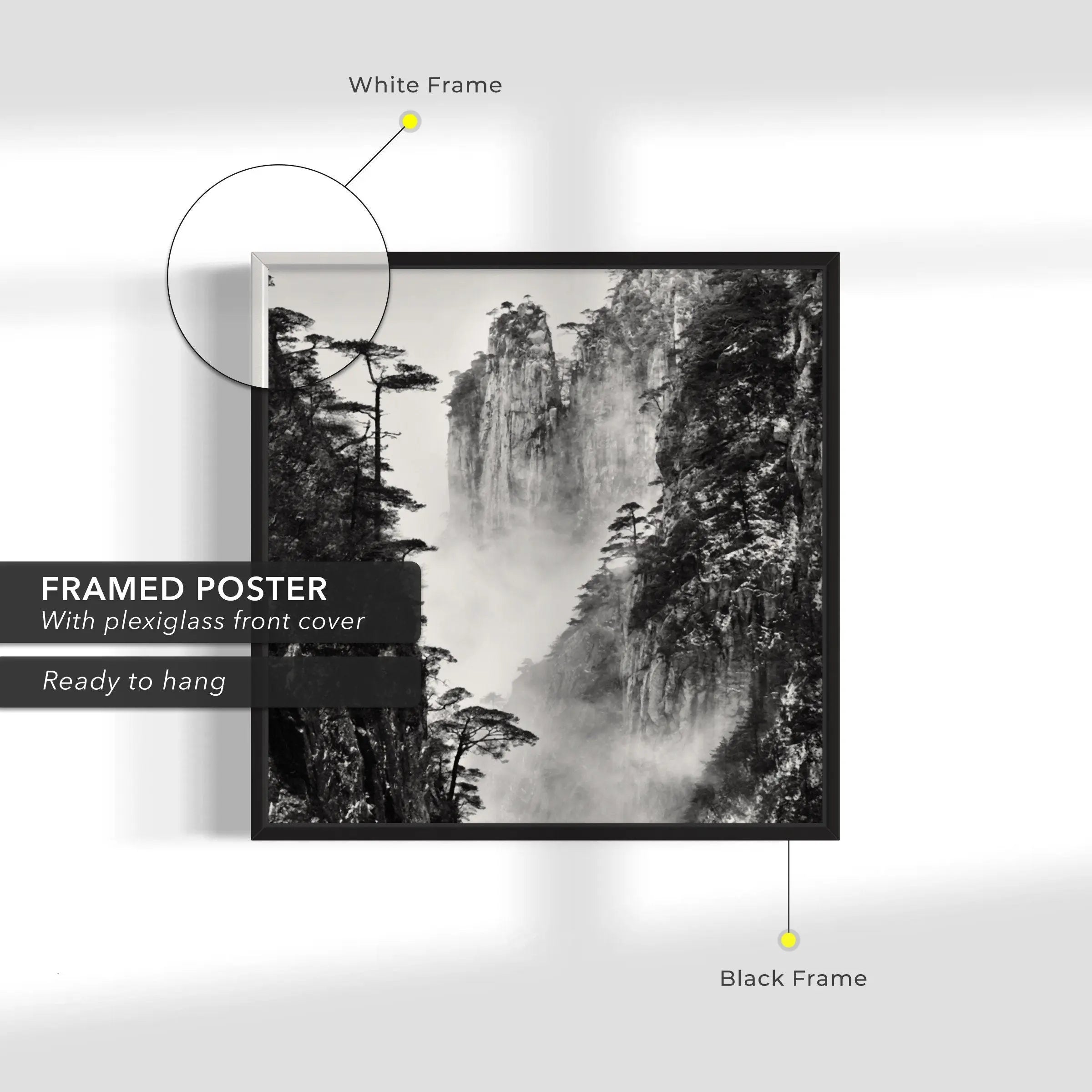 Yellow Mountain Study Canvas Wall Art | Poster Print - Canvastoria
