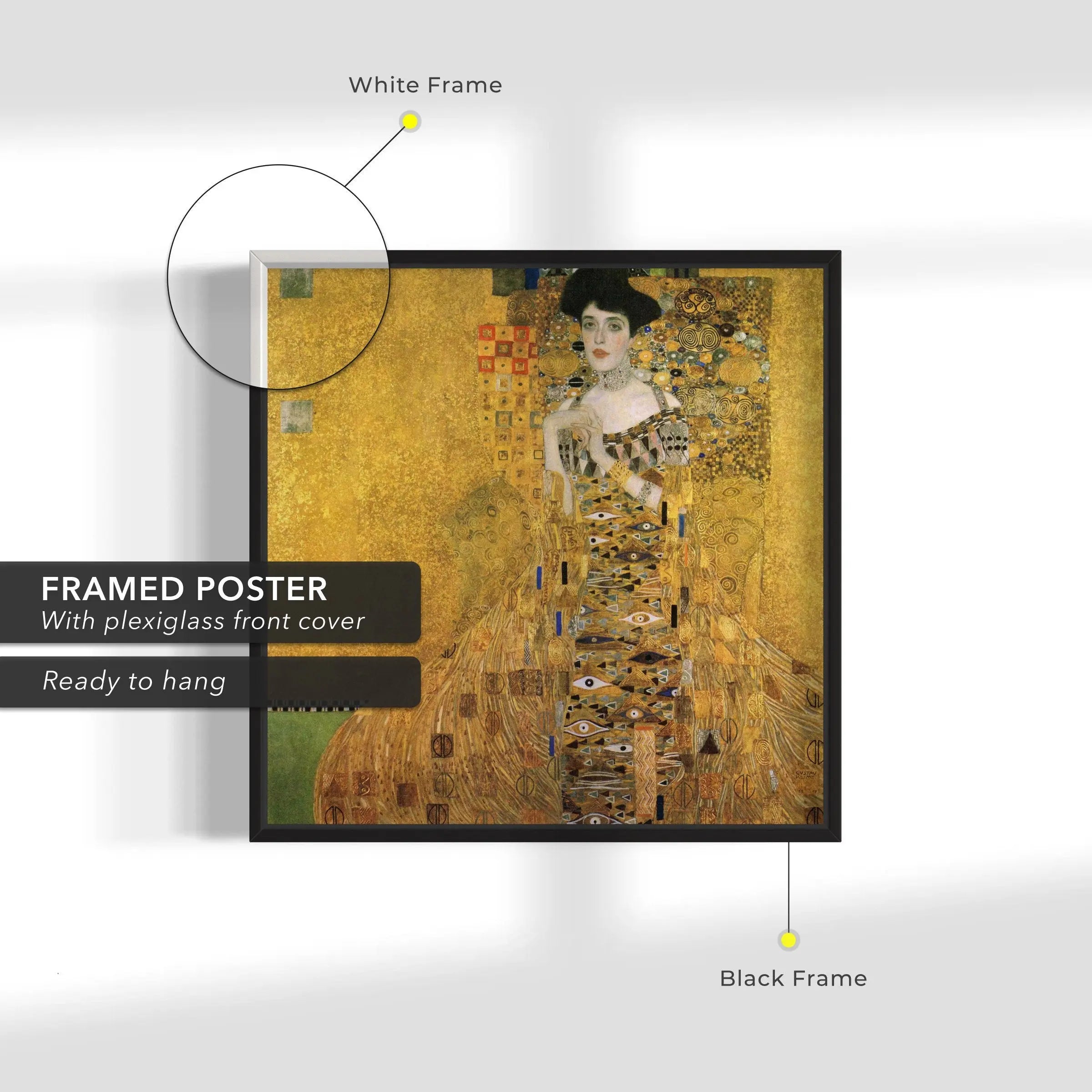 Gustav Klimt 'The Lady in Gold' Canvas Wall Art | Poster Print Canvastoria