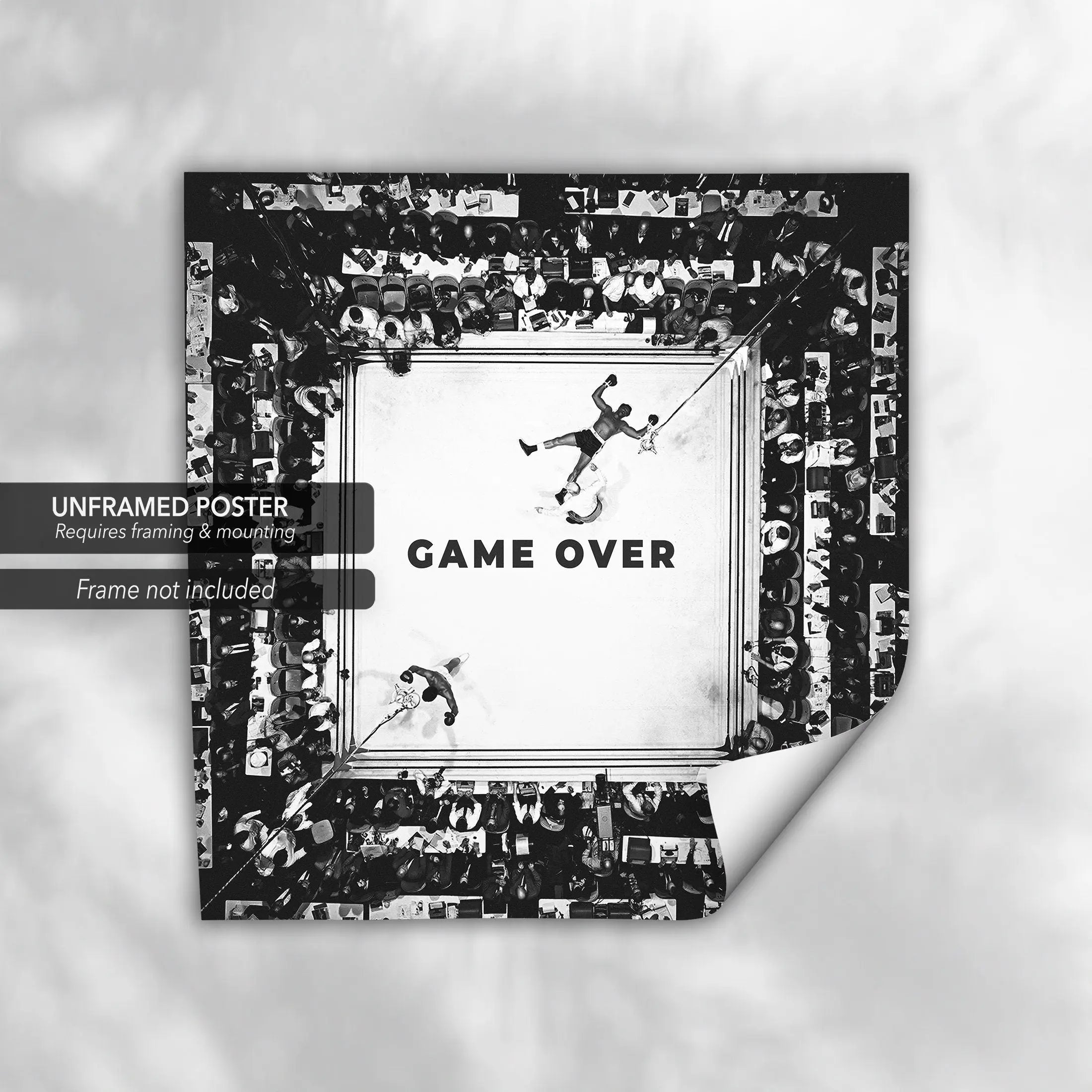Muhammad Ali ‘Game Over’ Canvas Wall Art | Poster Print Canvastoria