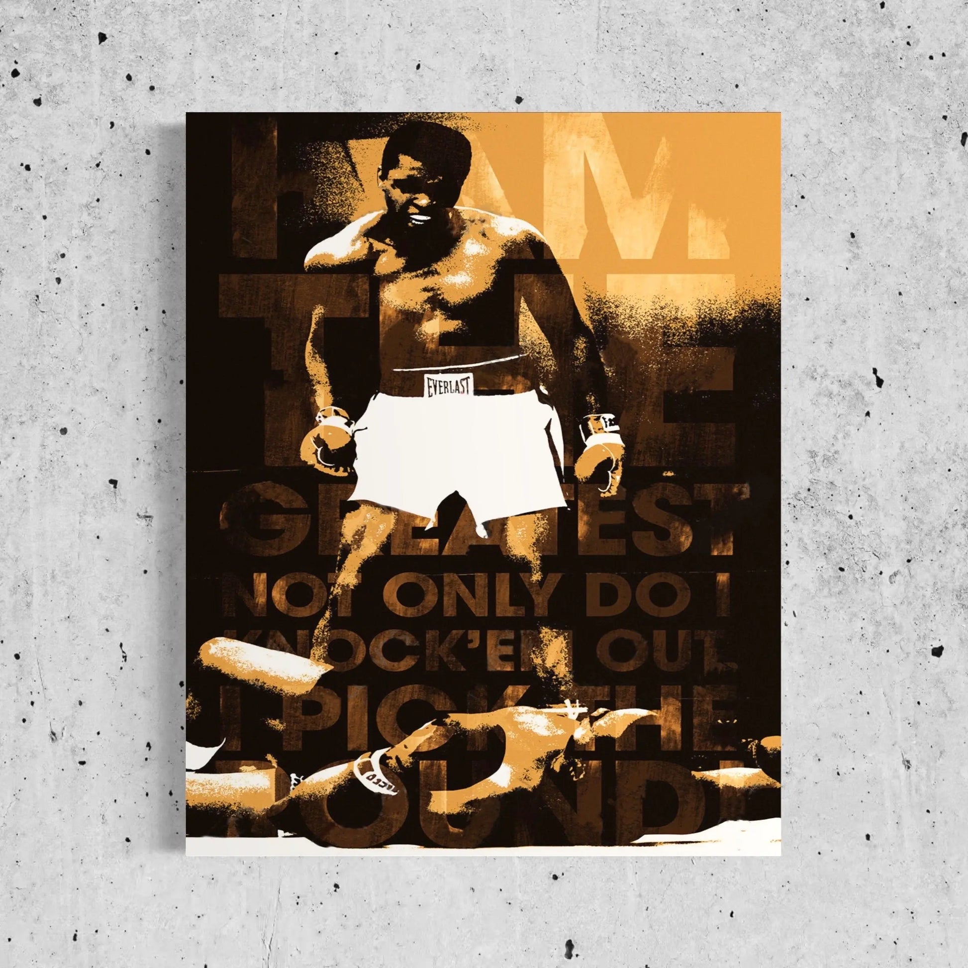 Muhammad Ali 'I Am The Greatest' Canvas Wall Art | Poster Print Canvastoria