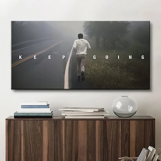 Muhammad Ali 'Keep Going' Canvas Wall Art | Poster Print Canvastoria