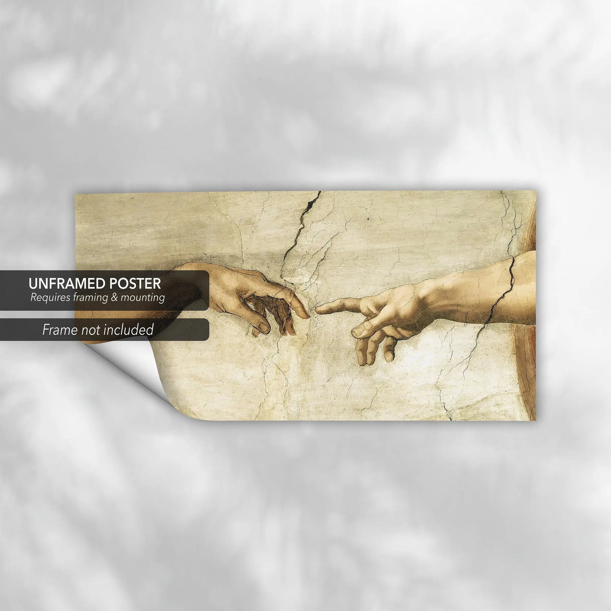 Michelangelo ‘Creation Of Adam’ Hands Canvas Wall Art | Poster Print - Canvastoria