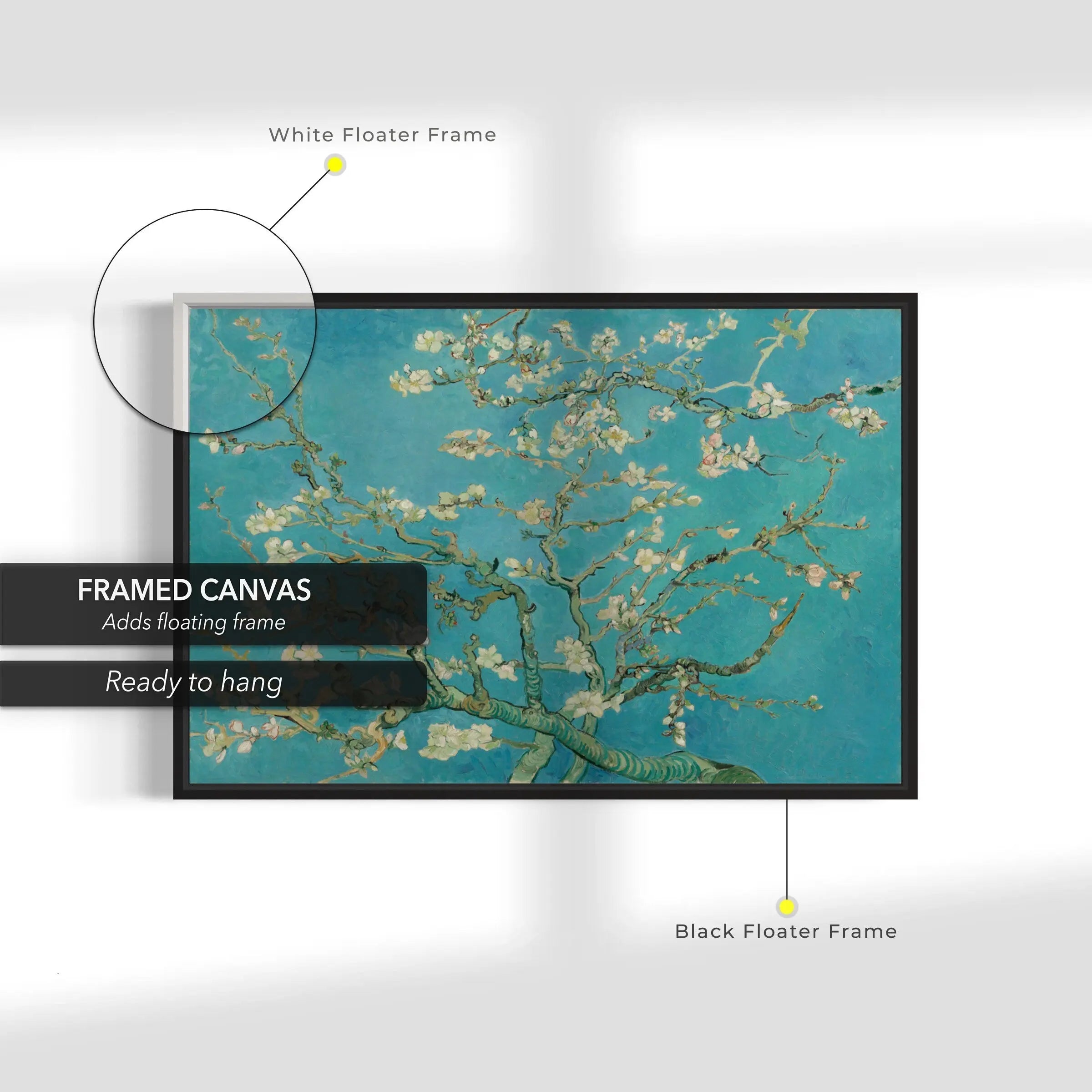 Vincent van Gogh 'Almond Blossom' 1890 Canvas Wall Art | Poster Print Canvastoria