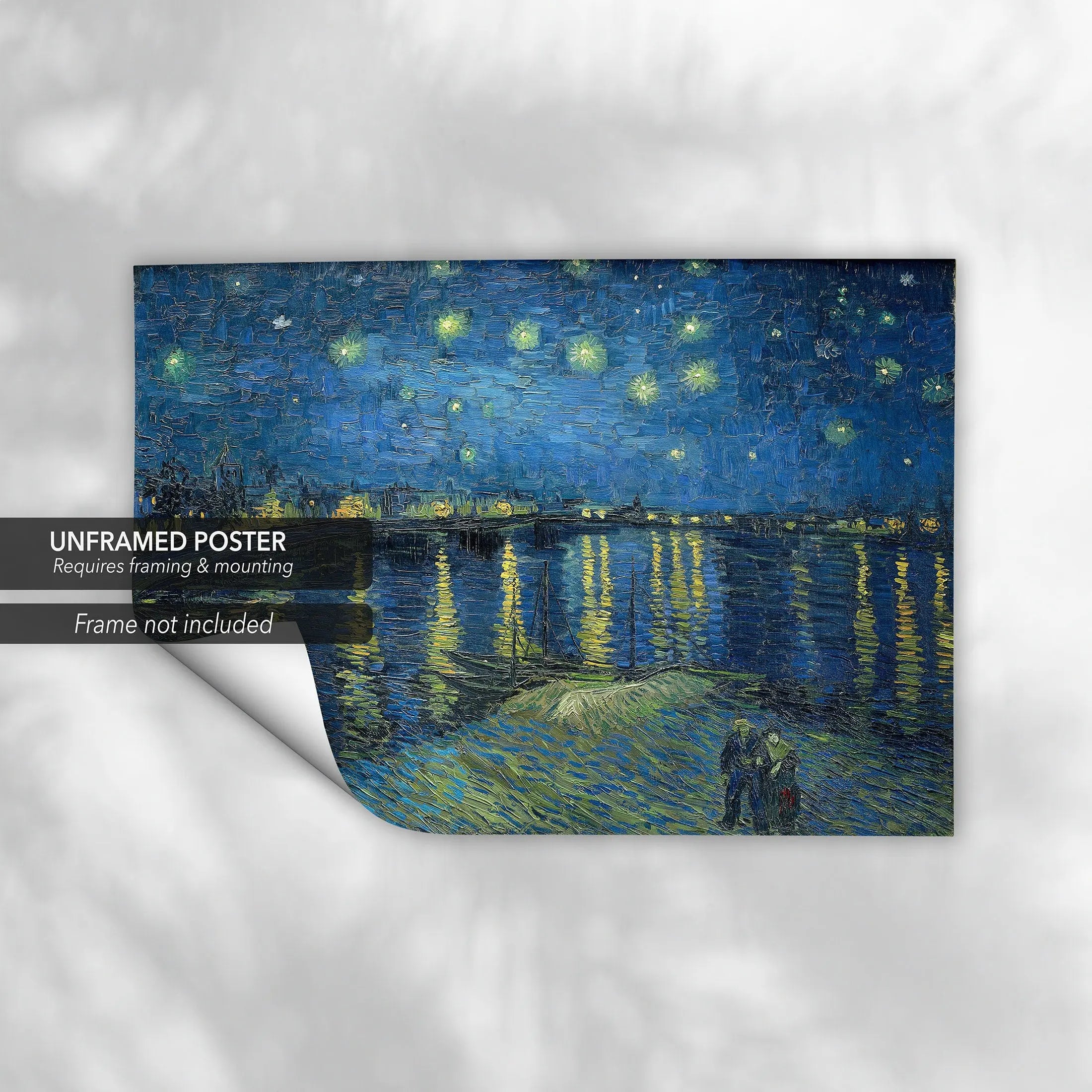 Vincent Van Gogh 'The Starry Night Over The Rhone' 1888 Canvas Wall Art | Poster Print Canvastoria