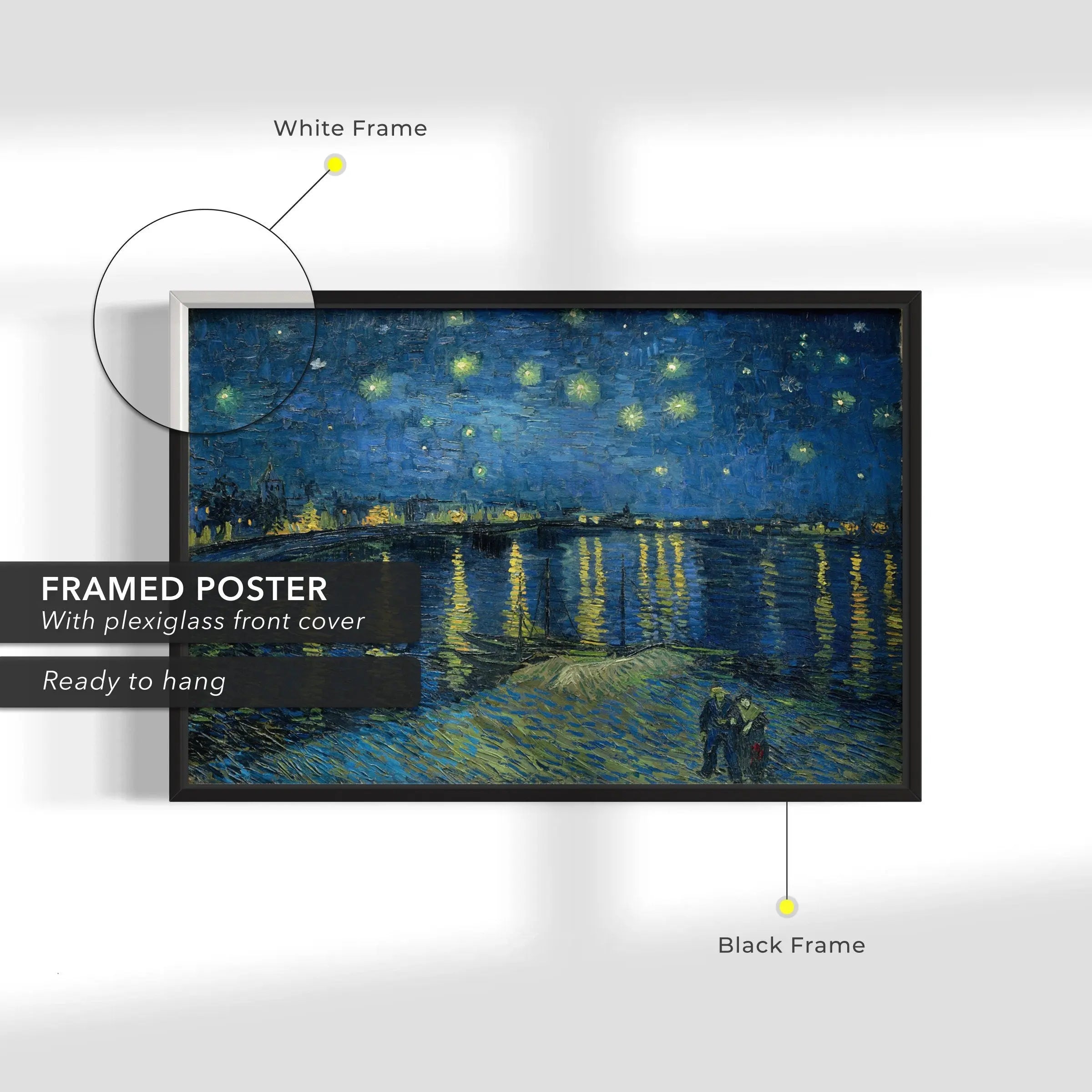 Vincent Van Gogh 'The Starry Night Over The Rhone' 1888 Canvas Wall Art | Poster Print Canvastoria