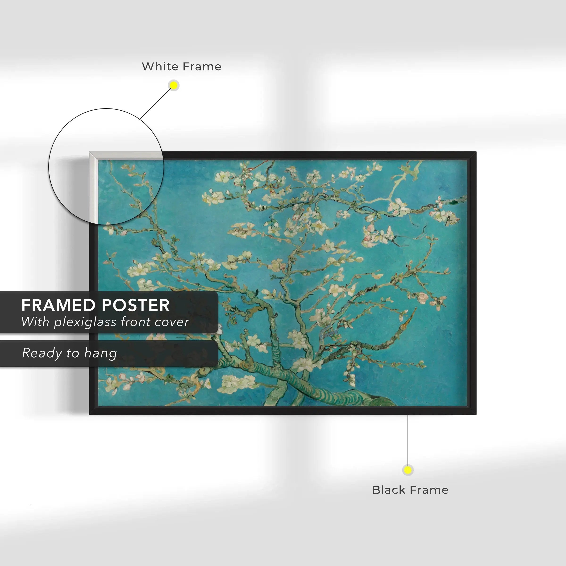 Vincent van Gogh 'Almond Blossom' 1890 Canvas Wall Art | Poster Print Canvastoria