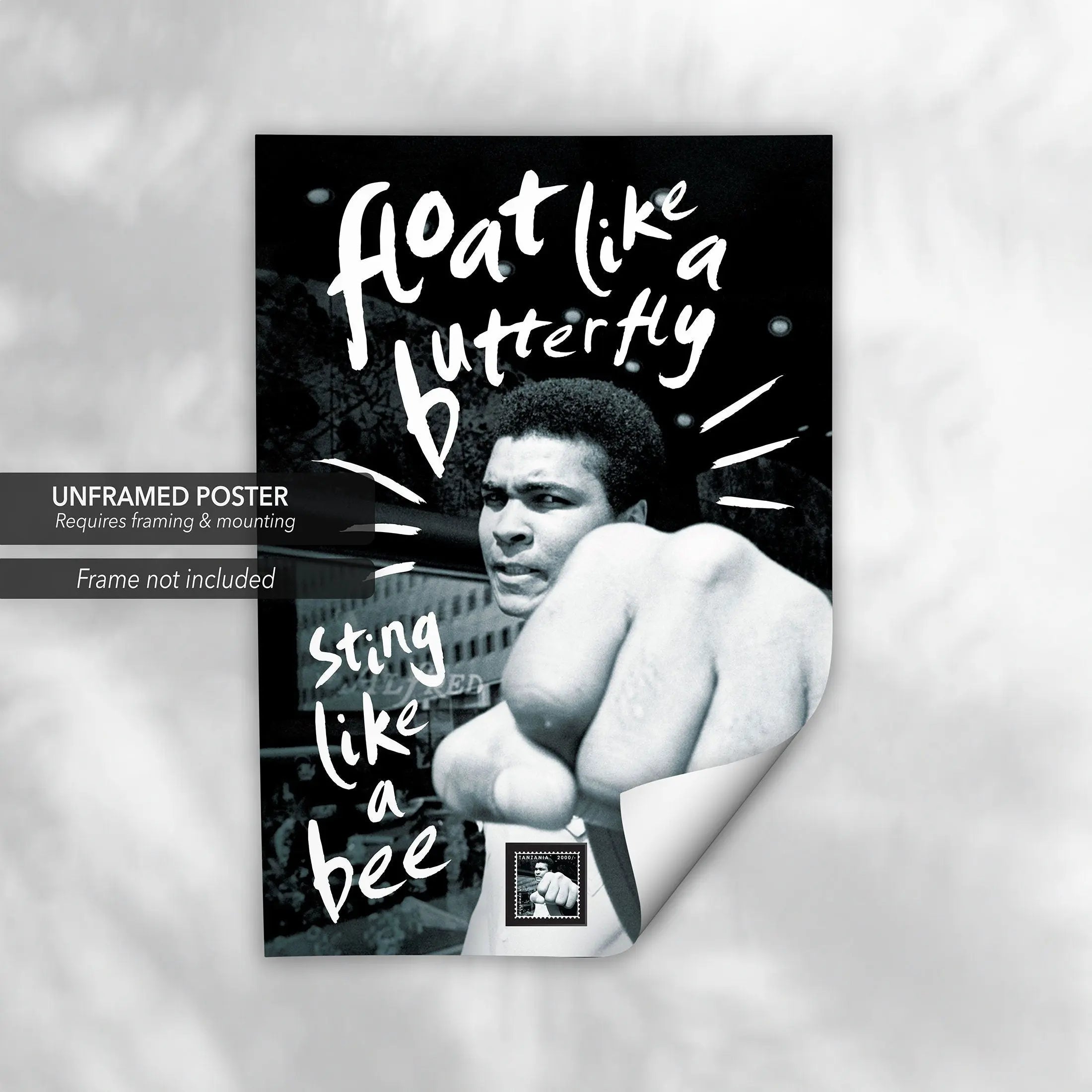 Float Like a Butterfly Sting Like a Bee Canvas Wall Art | Poster Print Canvastoria