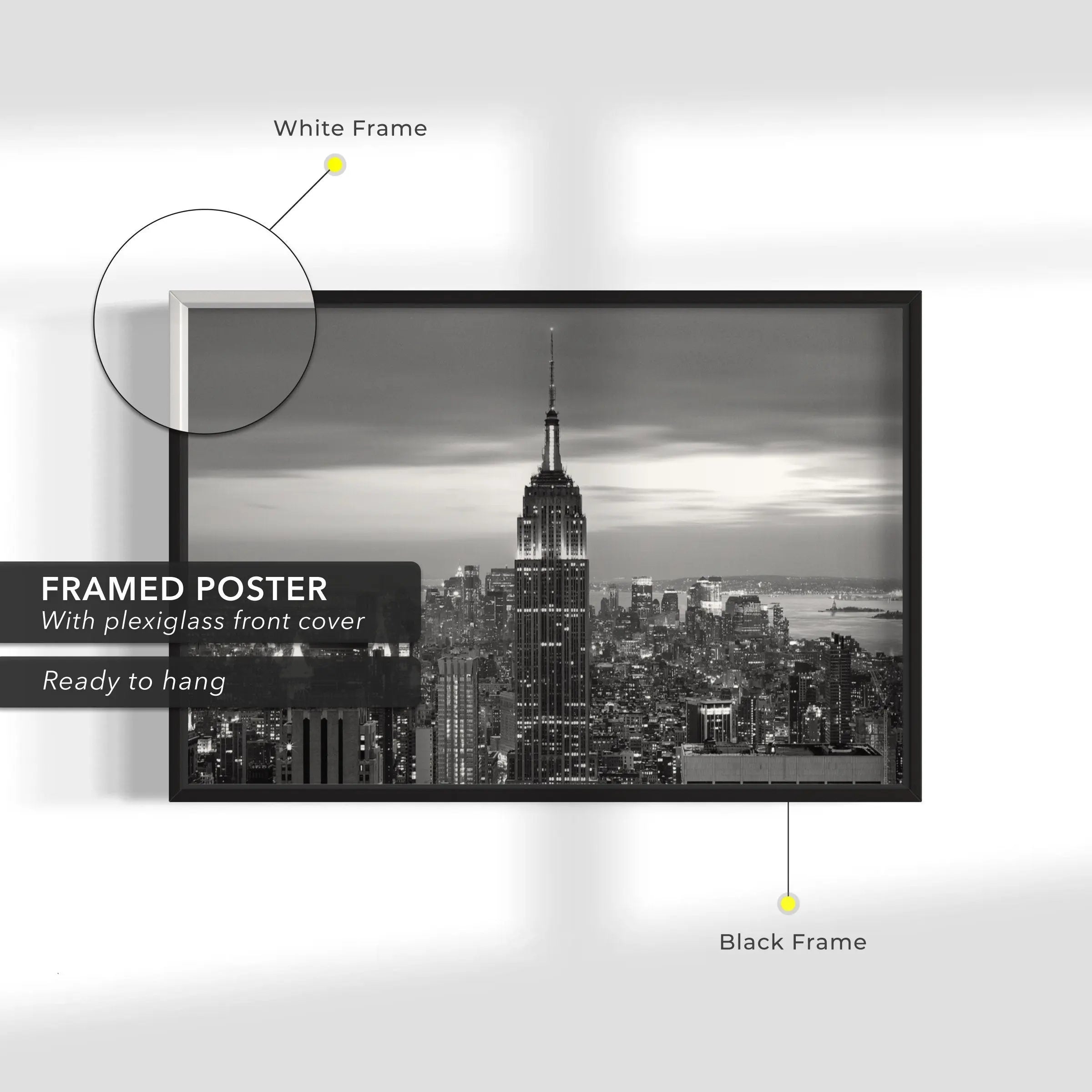 Empire State Building NYC Canvas Wall Art | Poster Print Canvastoria