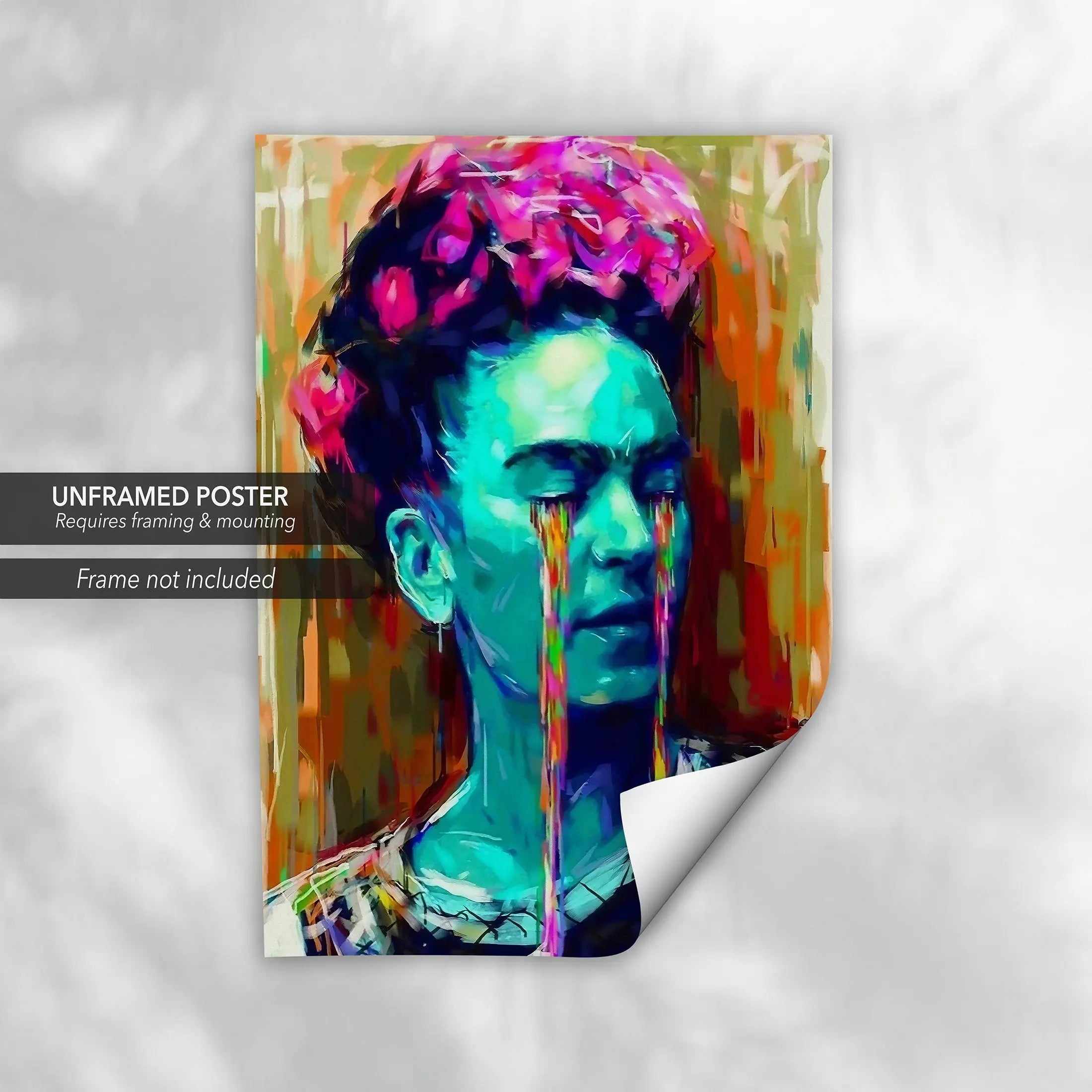 Frida Kahlo ’Abstract Bunch of Head' Canvas Wall Art | Poster Print - Canvastoria