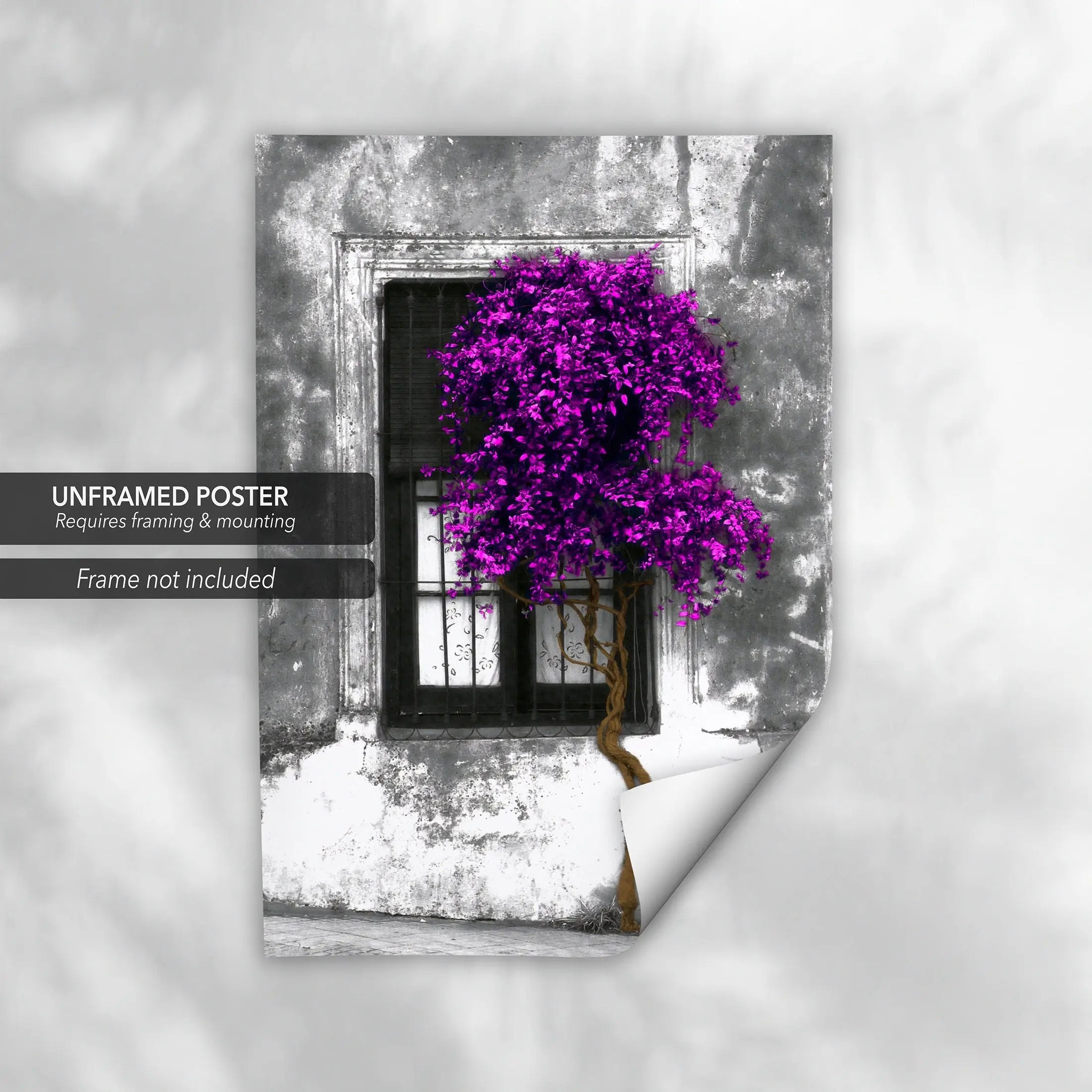 Purple Pop of Color Art Canvas Wall Art | Poster Print Canvastoria