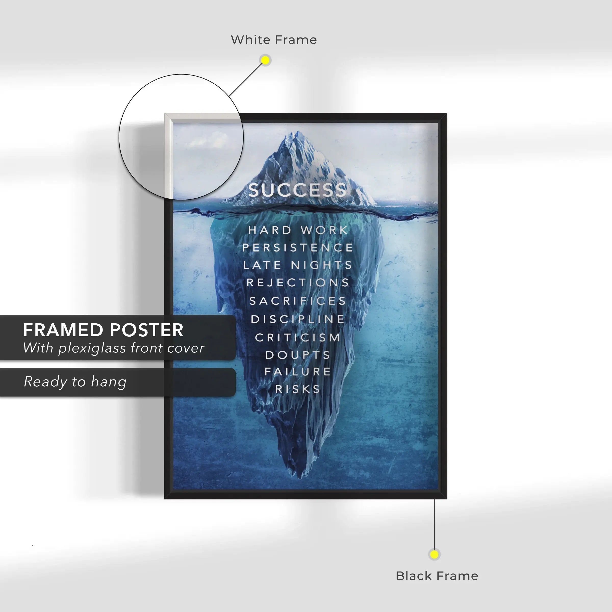 Success Iceberg Canvas Wall Art | Poster Print - Canvastoria