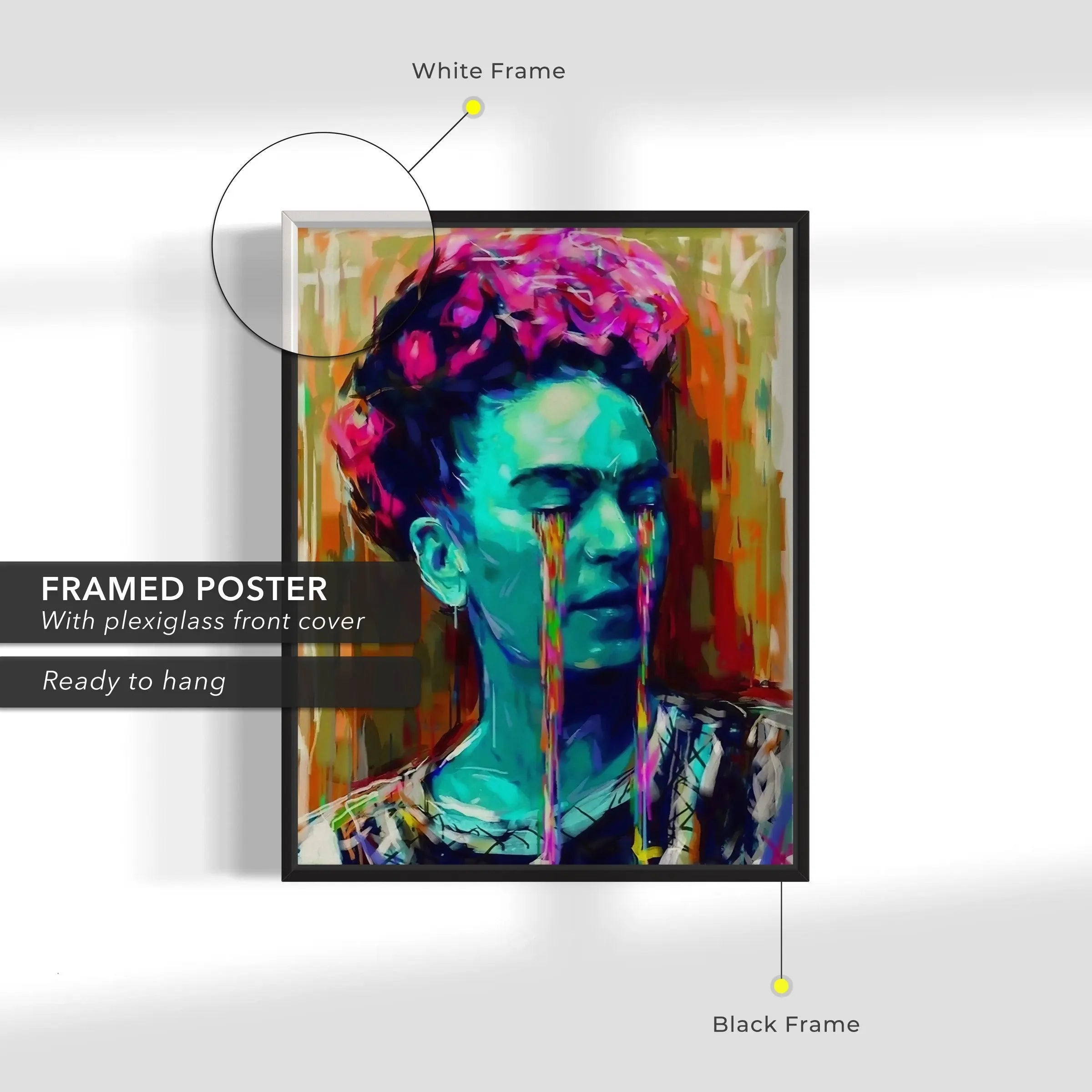 Frida Kahlo ’Abstract Bunch of Head' Canvas Wall Art | Poster Print - Canvastoria