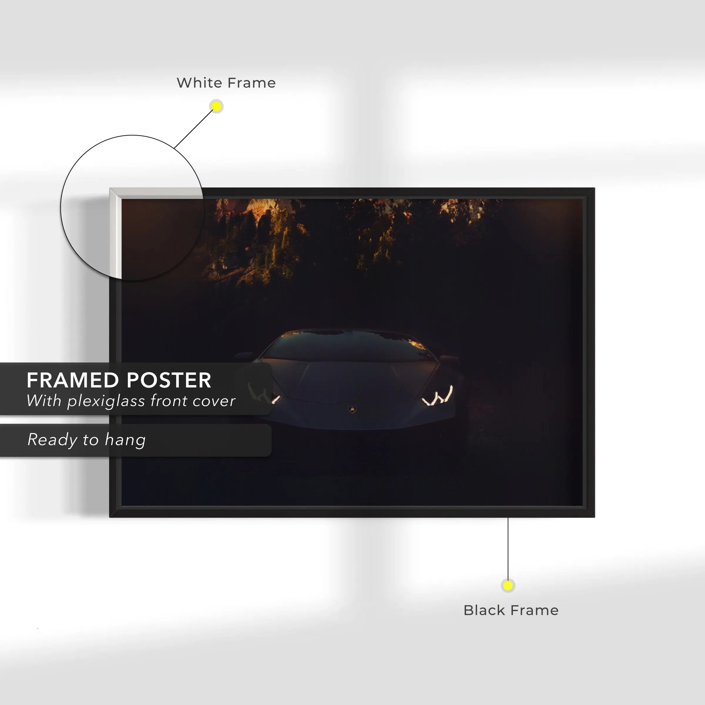 Angry Lambo Lux Canvas Wall Art | Poster Print - Canvastoria